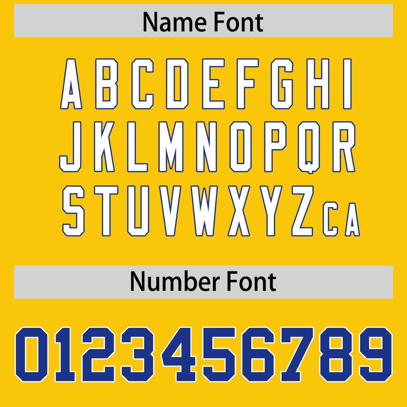 Custom Gold Royal Personalized Shoulder Star Pattern Flag Football Jersey