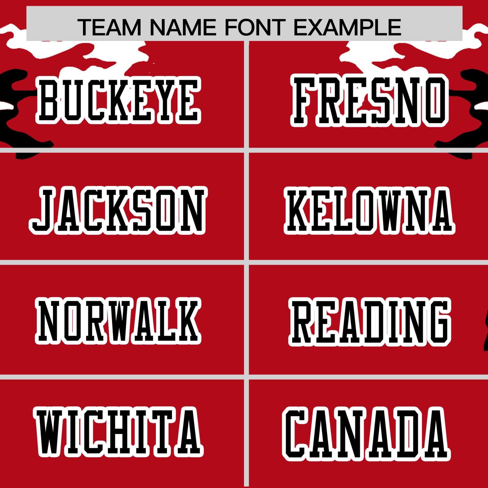 Custom Red Black-White Personalized Camo Authentic Football Jersey