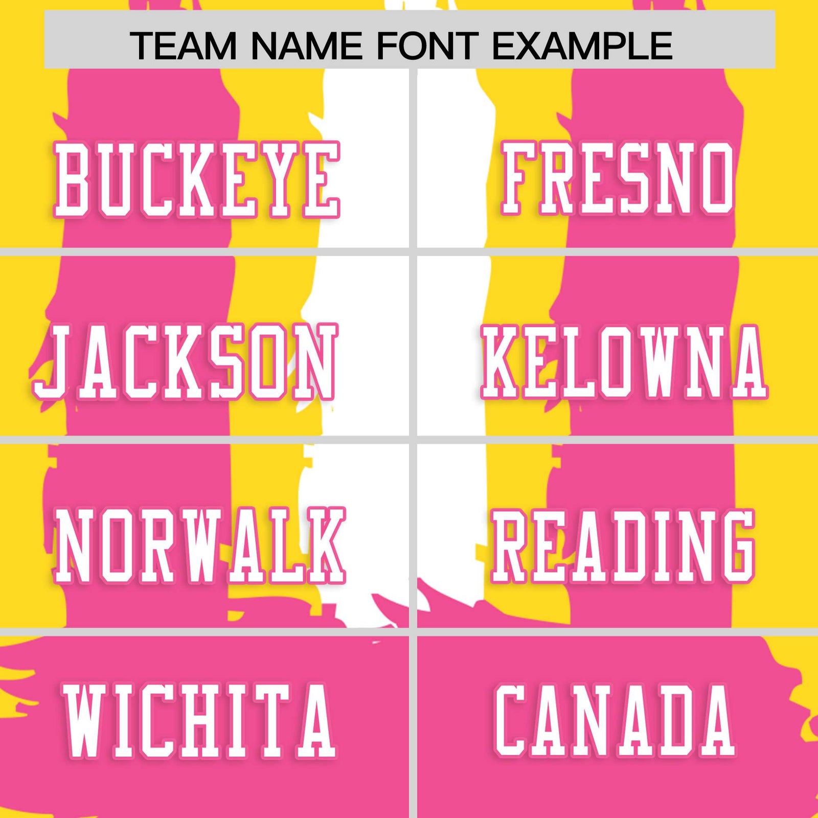Custom Flag Football Jersey | Gold Pink and White Graffiti Pattern Practice 7on7 Uniforms | Add name, number & logo| KXKSHOP