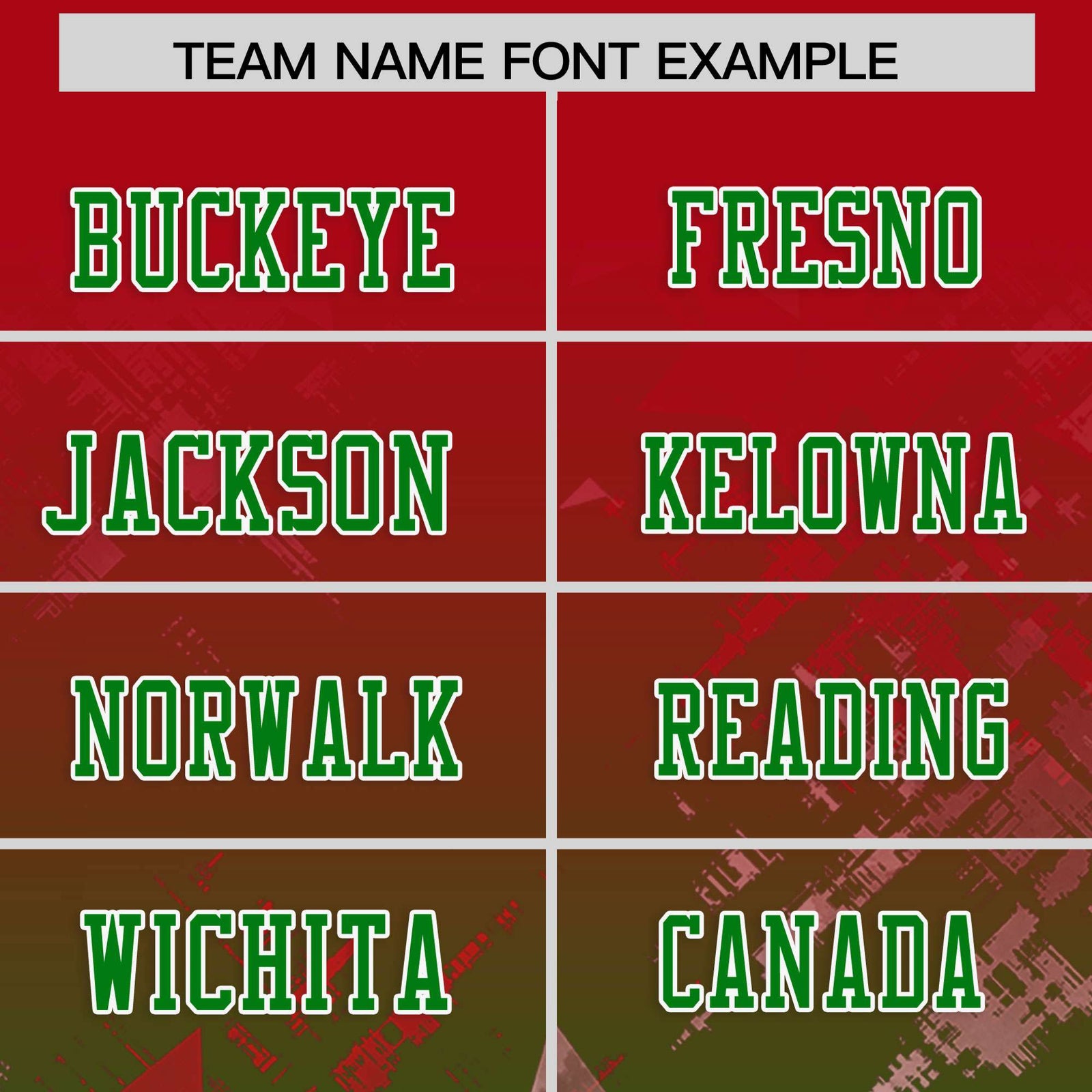 Custom Red and Kelly Green Customize Flag Football Jersey - 7v7 Uniform| KXKSHOP