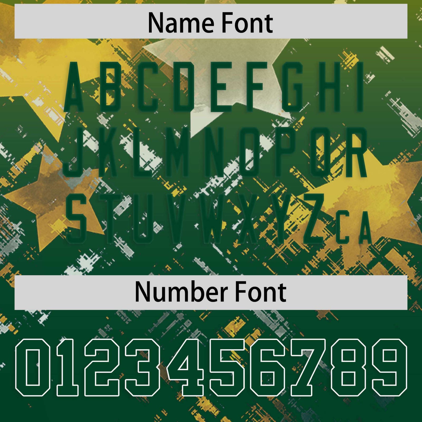 Custom Gold and Green Customize Flag Football Jersey - 7v7 Uniform| KXKSHOP