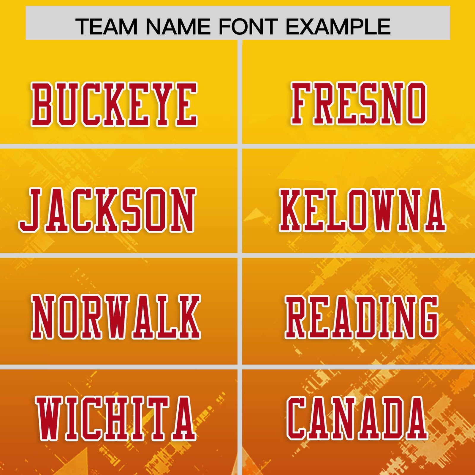 Custom Gold and Red Customize Flag Football Jersey - 7v7 Uniform| KXKSHOP