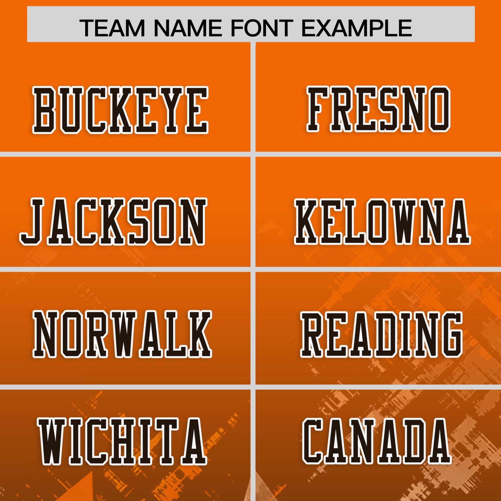 Custom Orange and Brown Customize Flag Football Jersey - 7v7 Uniform| KXKSHOP