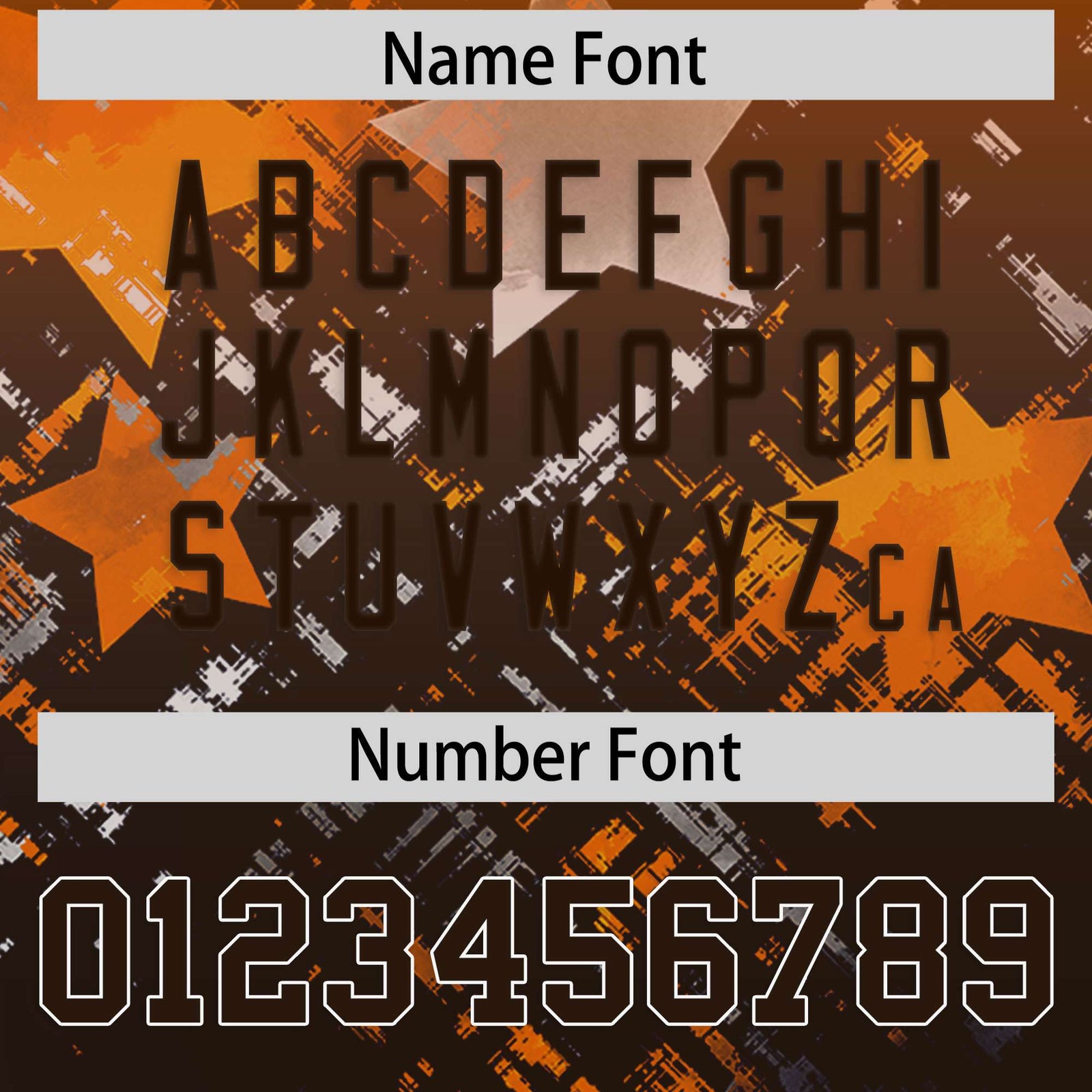 Custom Orange and Brown Customize Flag Football Jersey - 7v7 Uniform| KXKSHOP