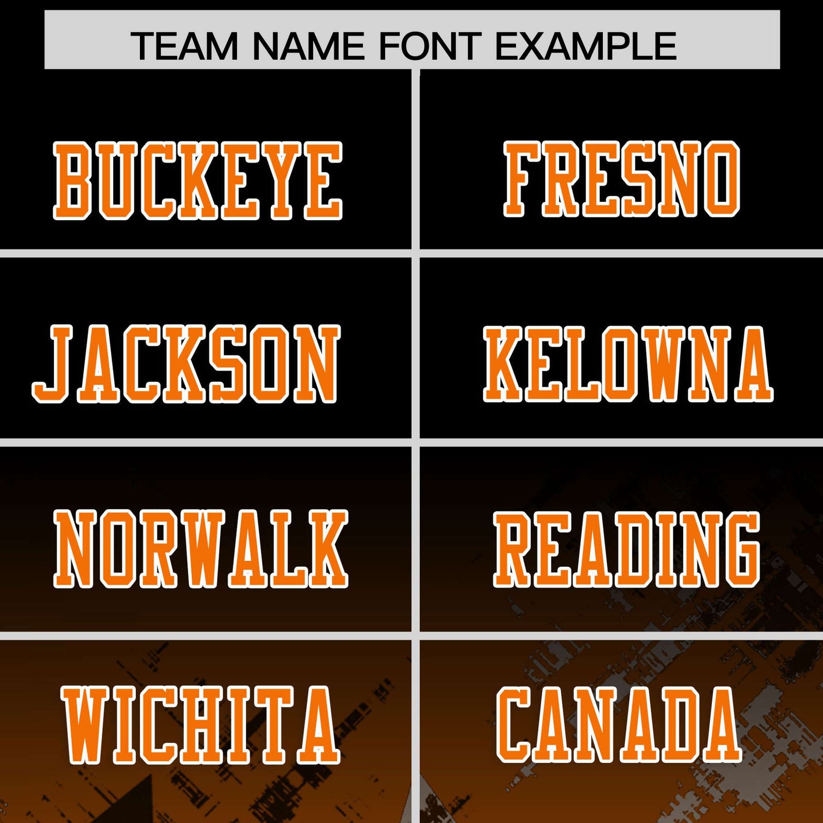 Custom Black and Orange Customize Flag Football Jersey - 7v7 Uniform| KXKSHOP