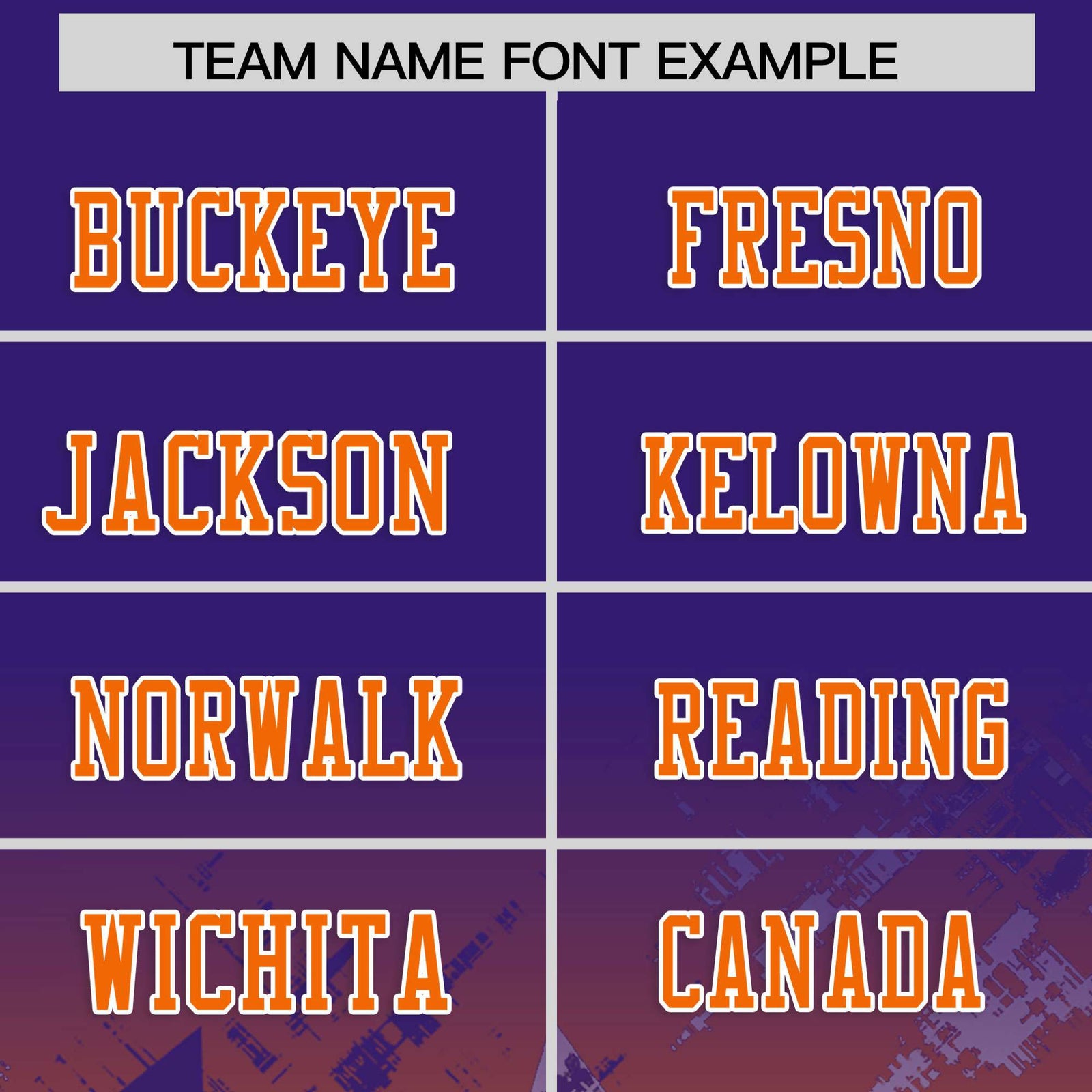 Custom Purple and Orange Customize Flag Football Jersey - 7v7 Uniform| KXKSHOP