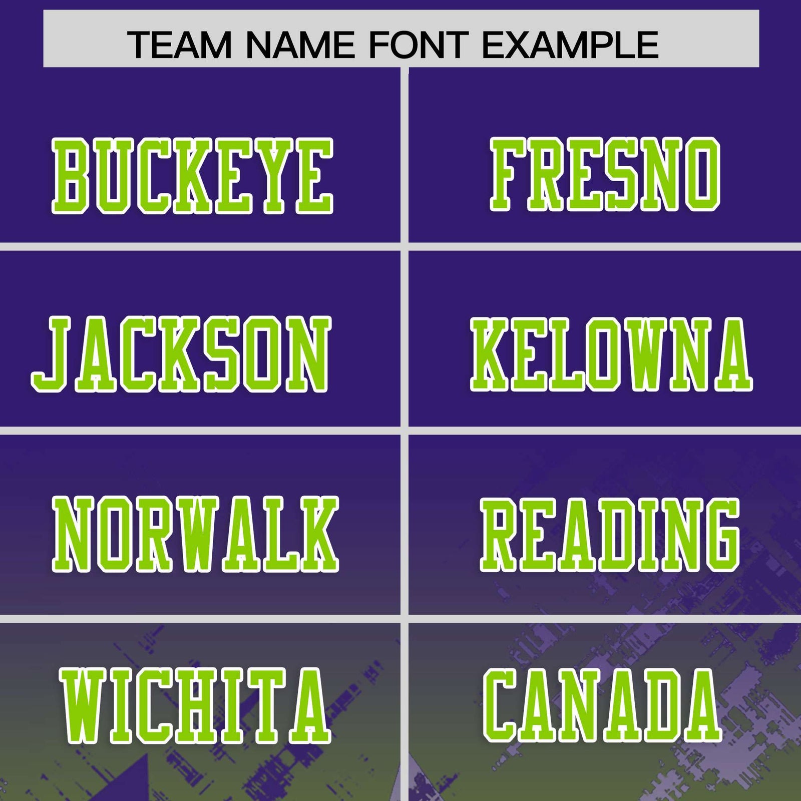 Custom Purple and Neon Green Customize Flag Football Jersey - 7v7 Uniform| KXKSHOP