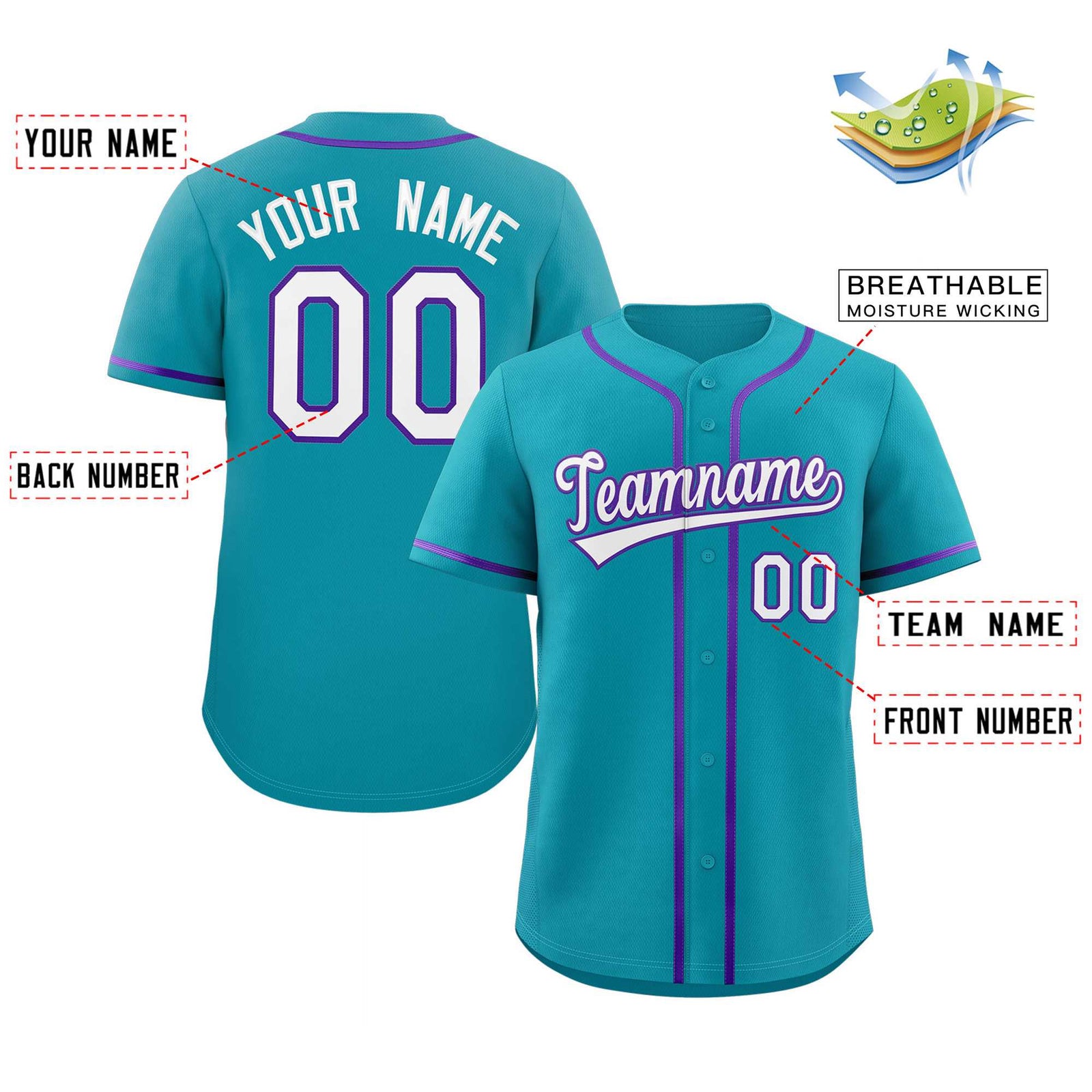 teal baseball jersey
