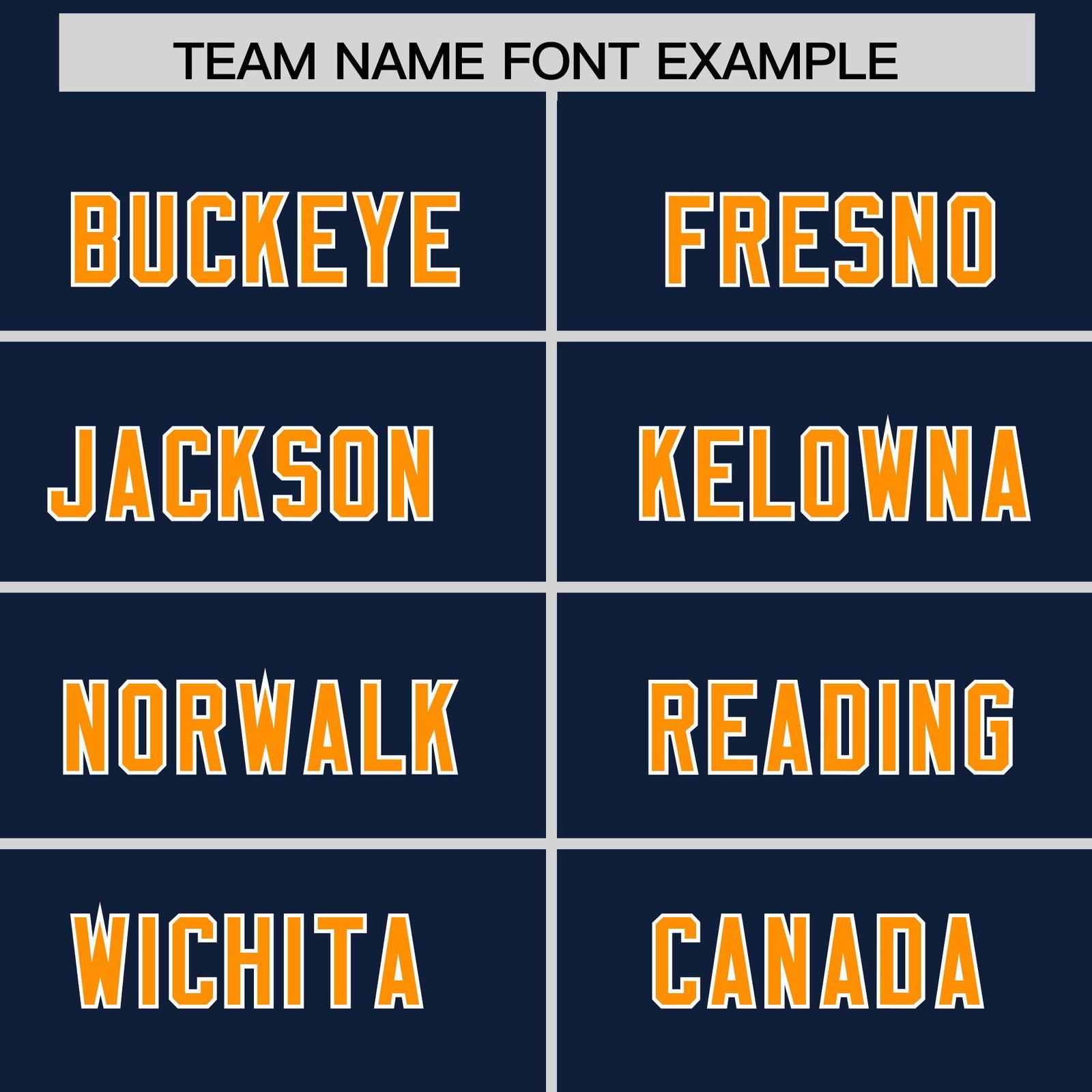 Custom Navy Orange and White Side Stripe Pattern Authentic Football Jersey