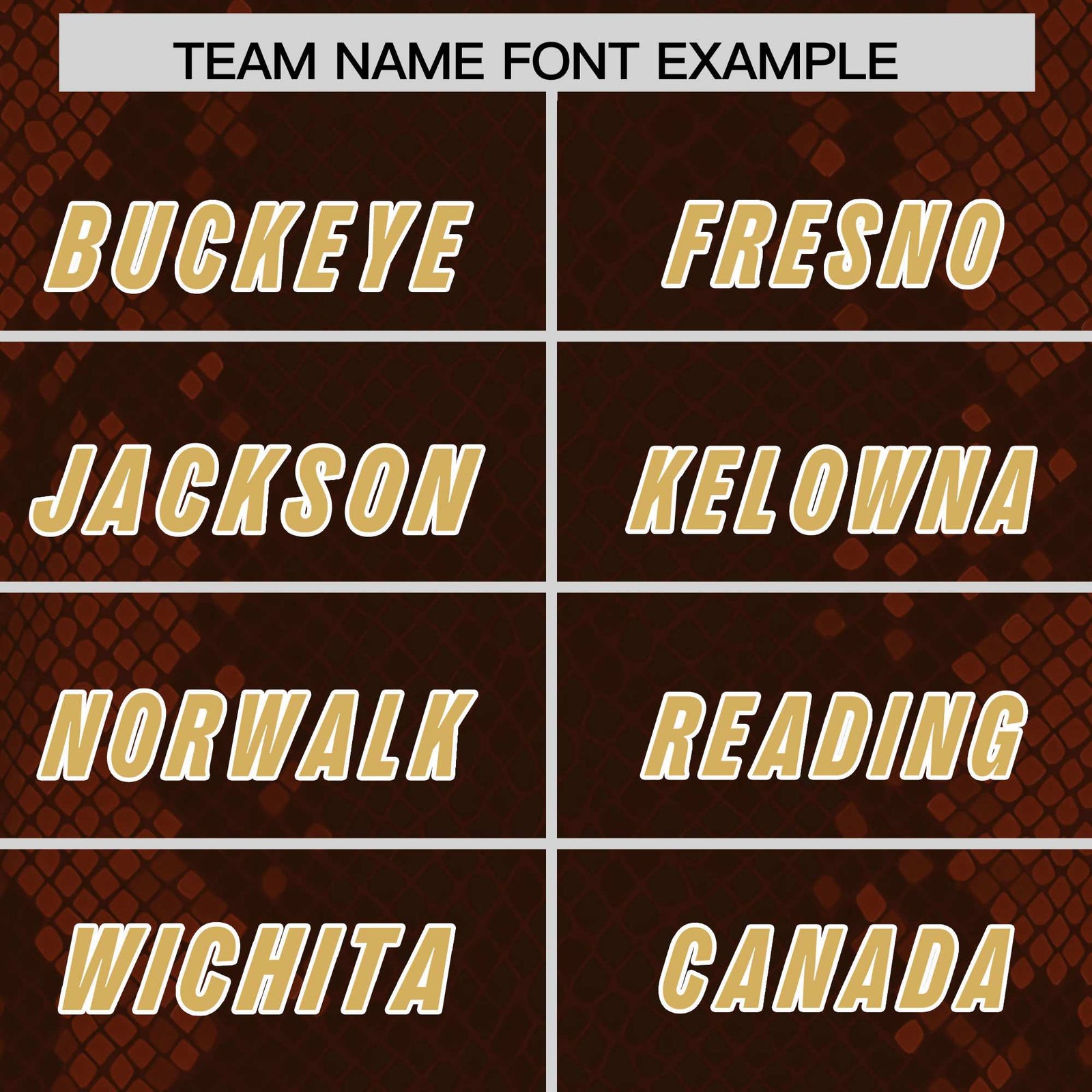 Custom Brown Personalized Snakeskin Graffiti Pattern Authentic Football Jersey