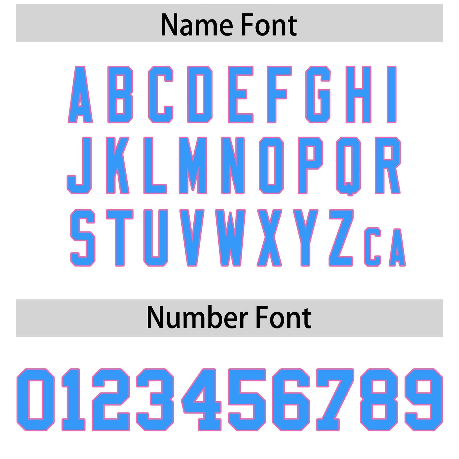 Custom Flag Football Jersey | White Powder Blue Color Block For Youth & Men | Add Name, Number & Logo | KXKSHOP