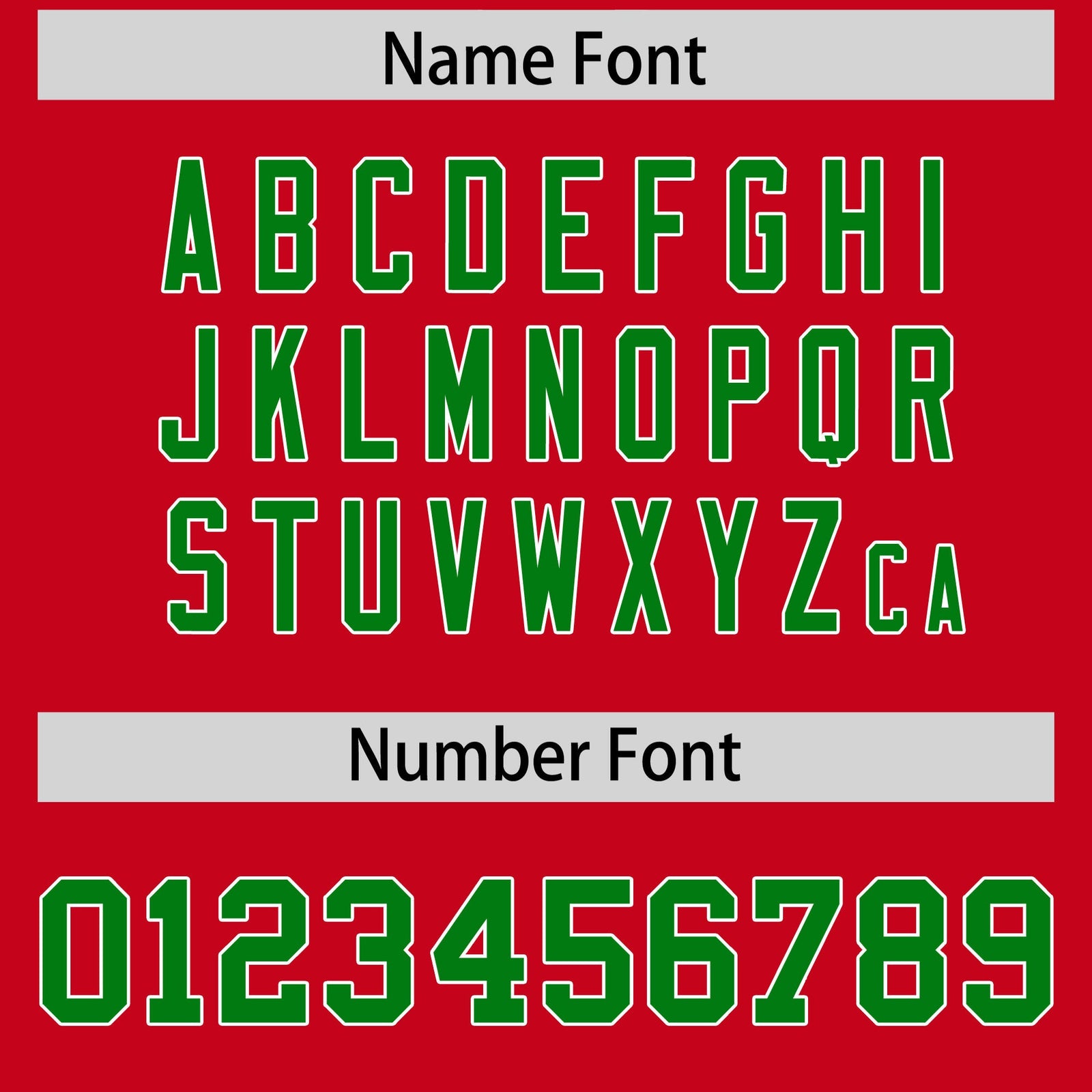 Custom Flag Football Jersey | Red Kelly Green Color Block For Youth & Men | Add Name, Number & Logo | KXKSHOP