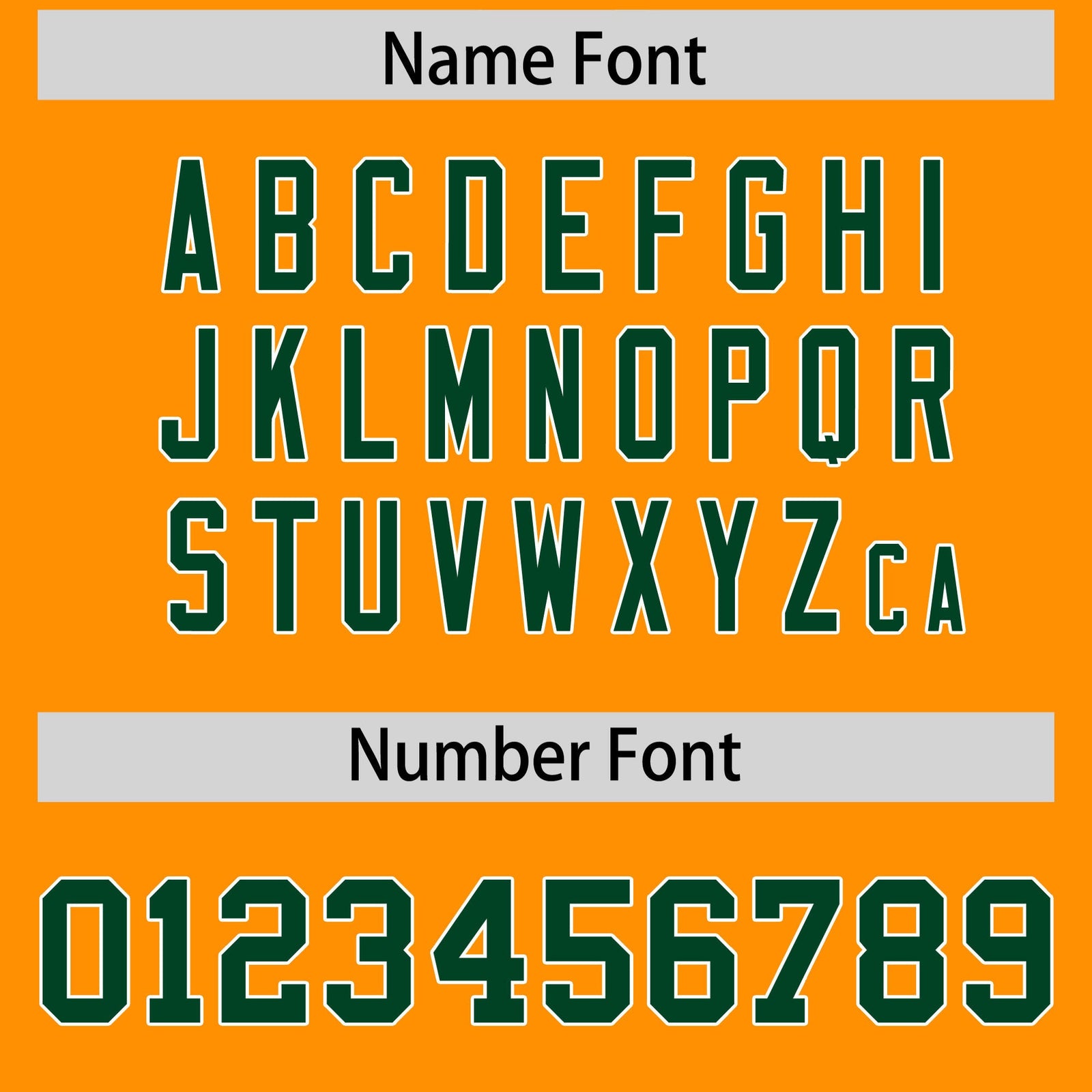 Custom Flag Football Jersey | Gold Orange Green Color Block For Youth & Men | Add Name, Number & Logo | KXKSHOP