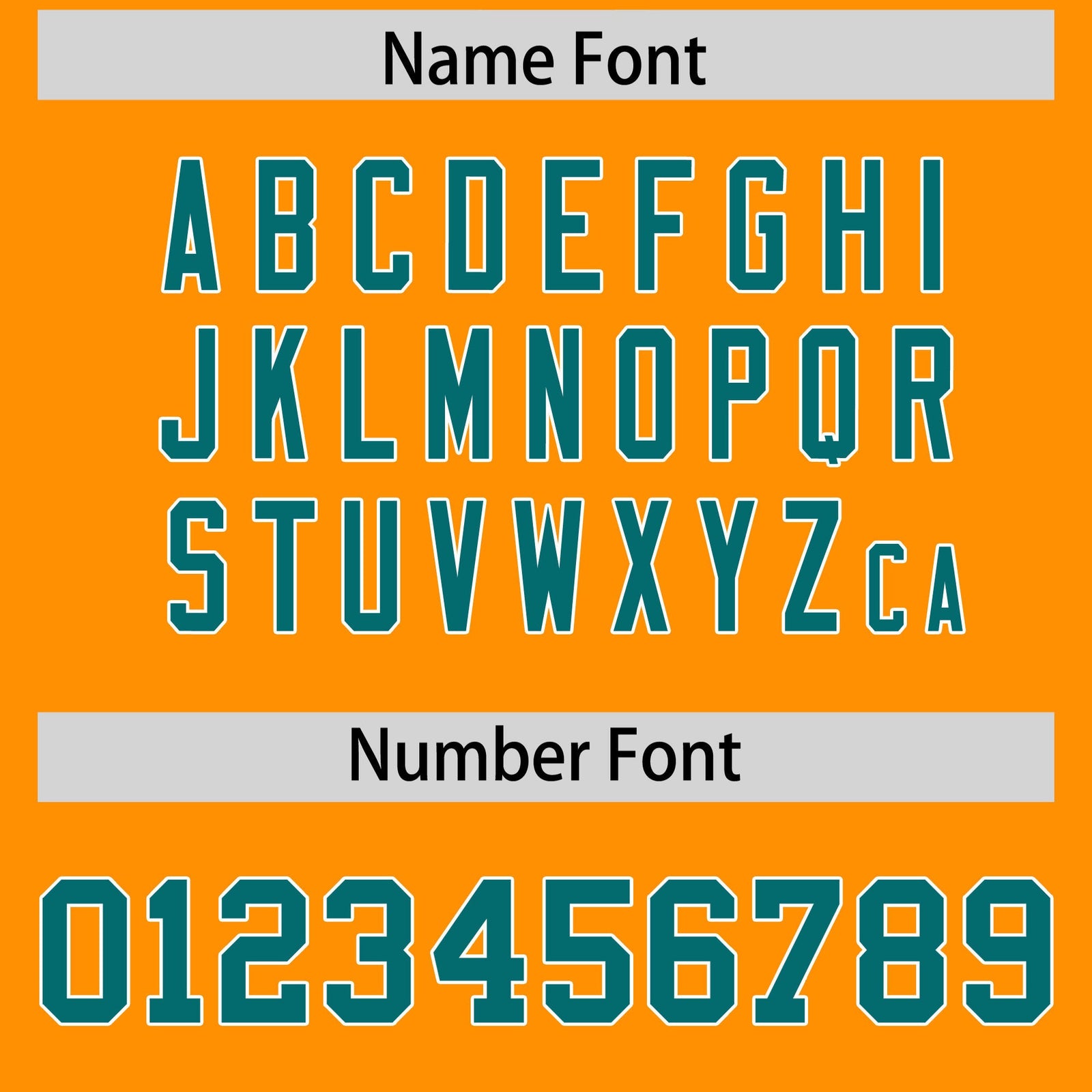 Custom Flag Football Jersey | Gold Orange Aqua Color Block For Youth & Men | Add Name, Number & Logo | KXKSHOP