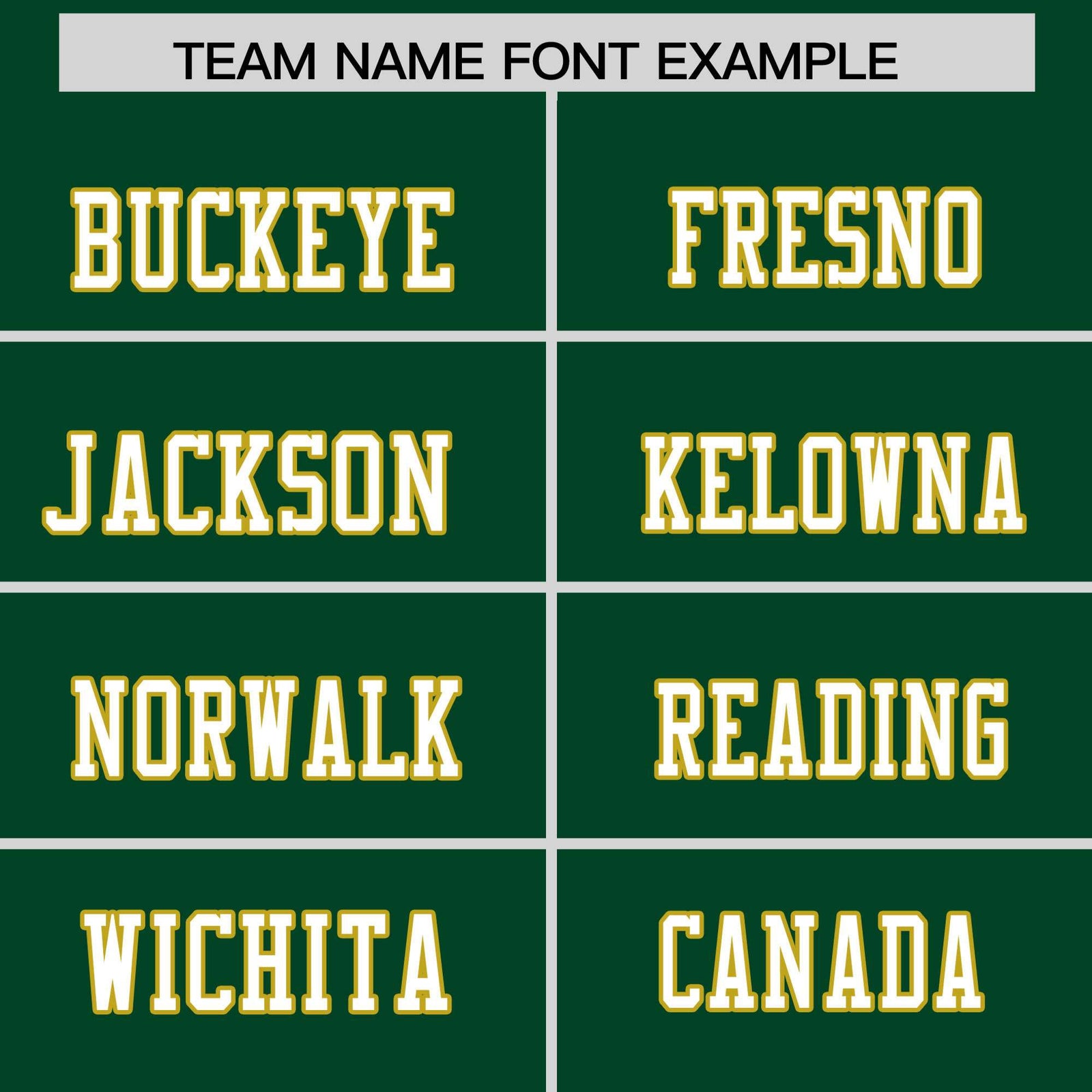 Custom Flag Football Jersey | Green Old Gold Color Block For Youth & Men | Add Name, Number & Logo | KXKSHOP