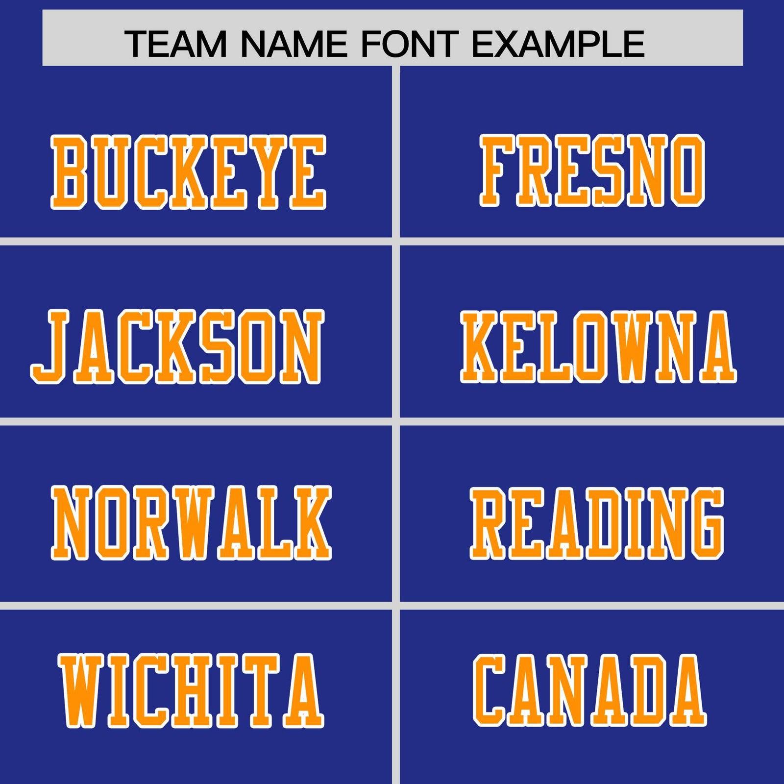 Custom Flag Football Jersey | Royal Orange Color Block For Youth & Men | Add Name, Number & Logo | KXKSHOP