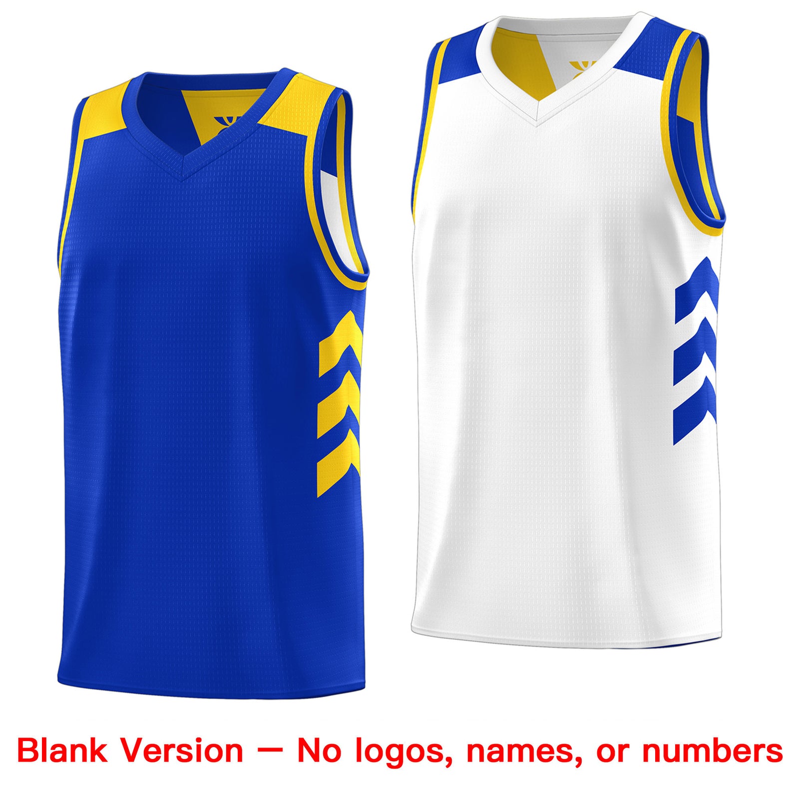 Custom Royal White Reversible Double Side Tops Basketball Jersey