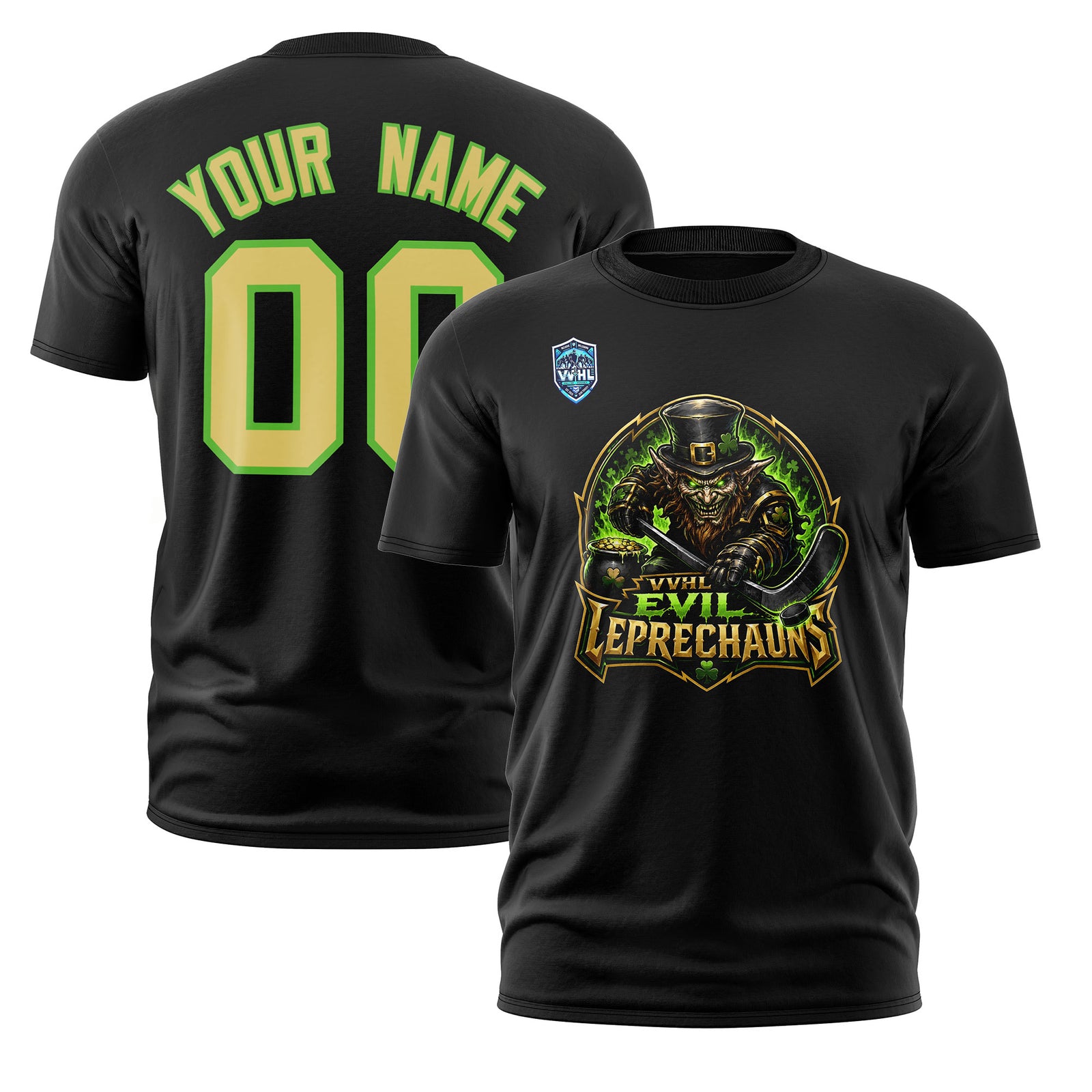VVHL S11 Evil leprechauns Black T-Shirs