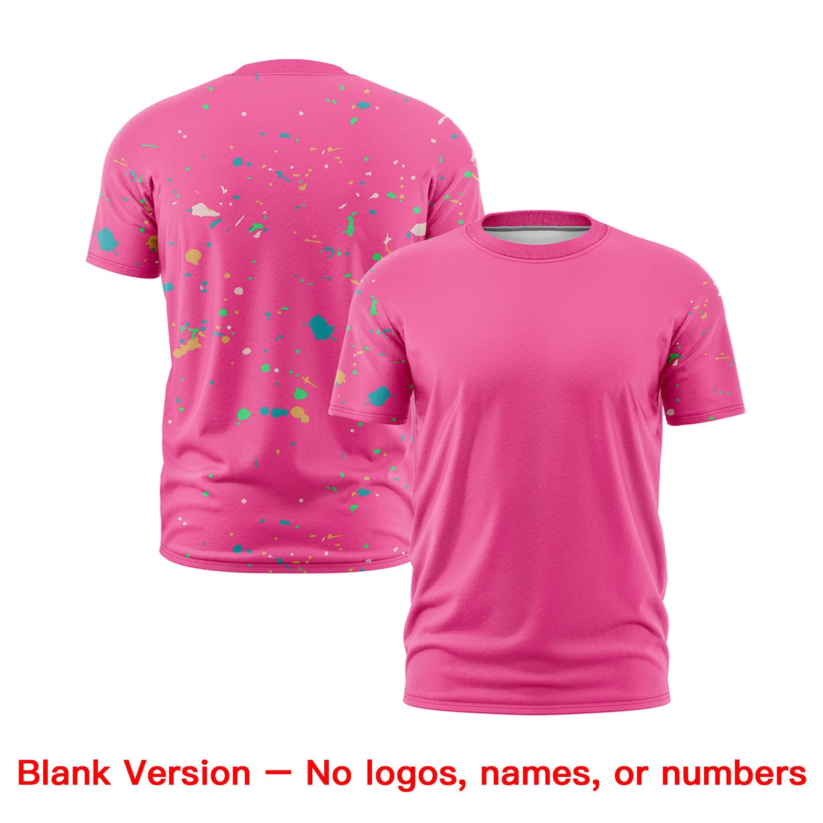 Custom Pink Fluorescent Green Spray Painting Graffiti Pattern Personalization T-shirt| KXKSHOP