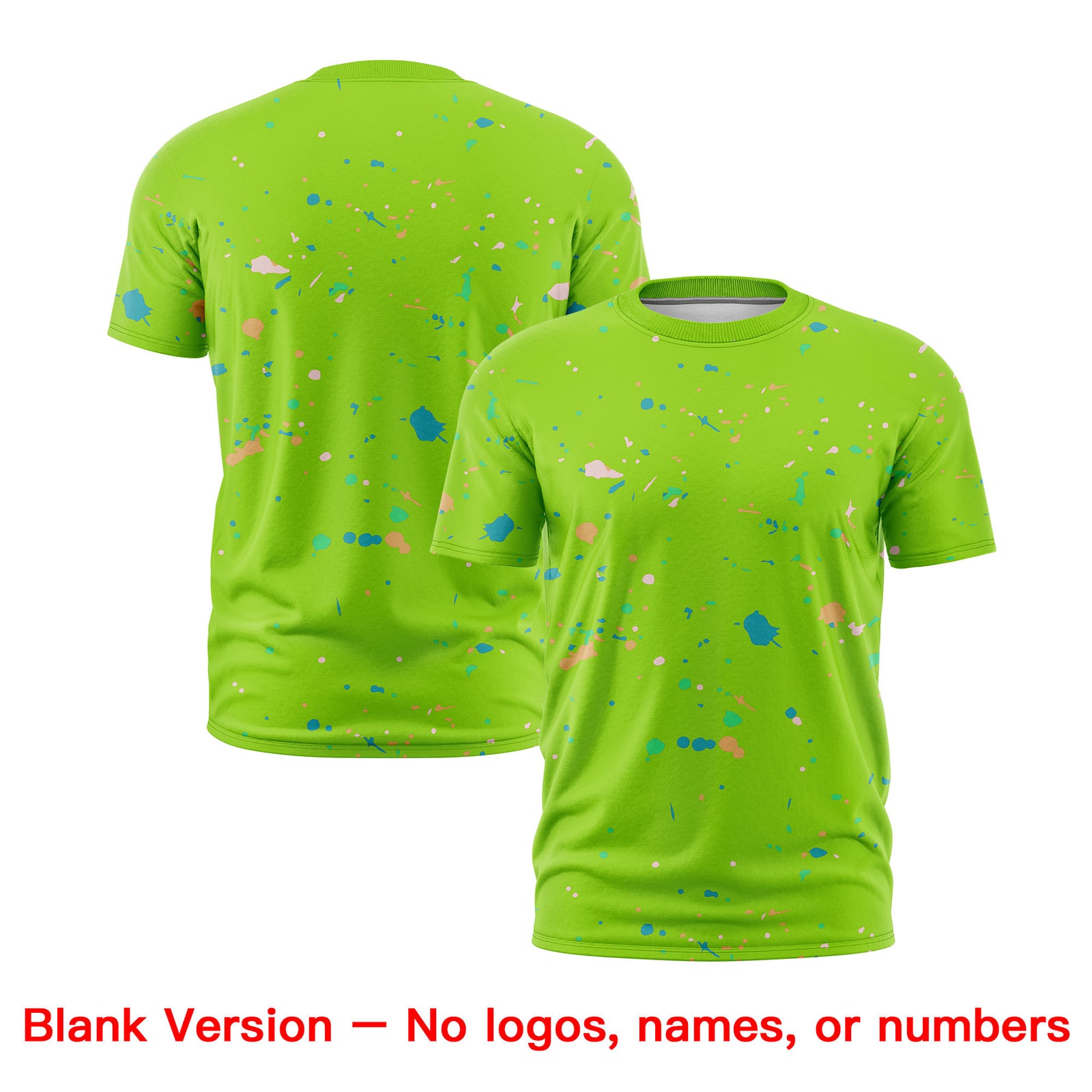 Custom Neon Green Orange White Spray Painting Graffiti Pattern Personalization T-shirt| KXKSHOP