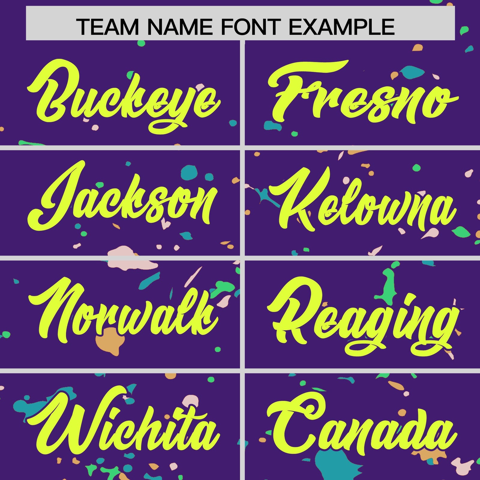 Custom Purple Fluorescent Green Spray Painting Graffiti Pattern Personalization T-shirt| KXKSHOP