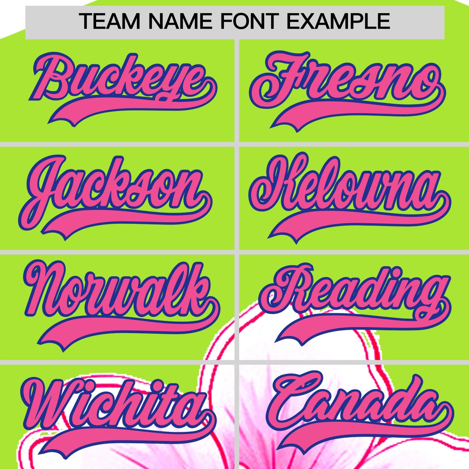 Custom Neon Green Pink Royal Blue Cherry Blossoms Personalization Stretch Fabric T-shirt| KXKSHOP