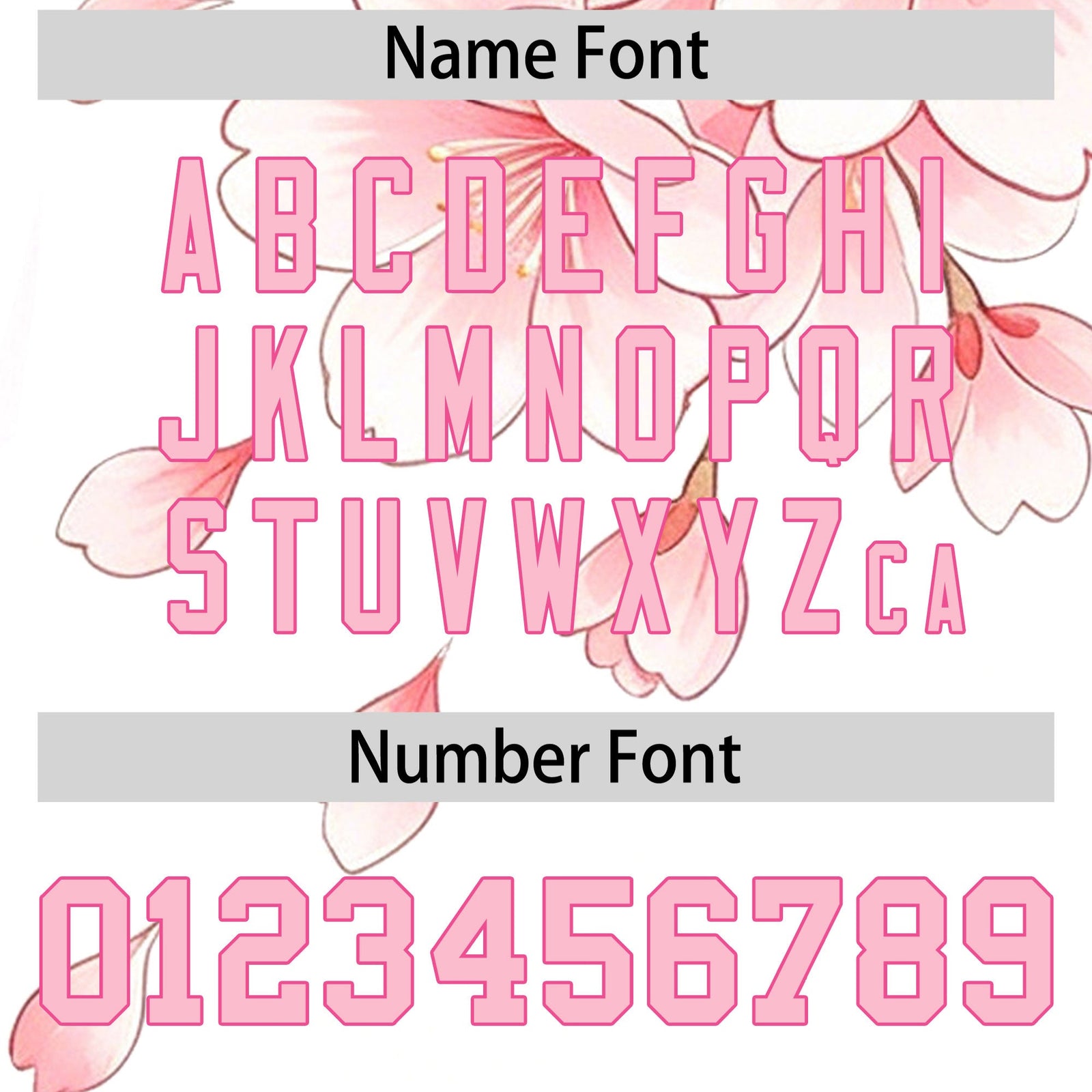 Custom White Light Pink Pink Cherry Blossoms Personalization Moisture-Wicking T-shirt| KXKSHOP
