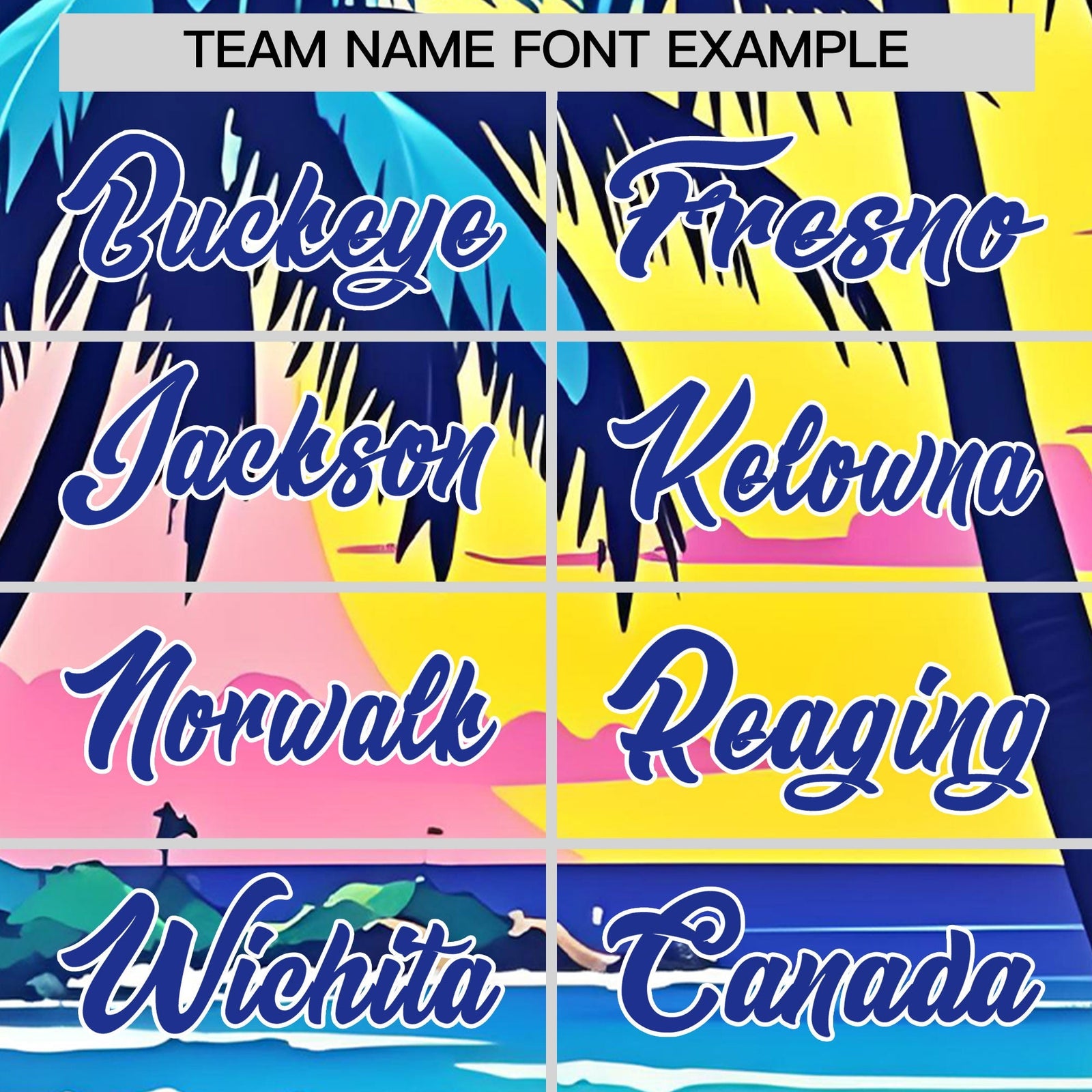 Custom Royal Blue White Graffiti Pattern Hawaiian Style T-shirt| KXKSHOP
