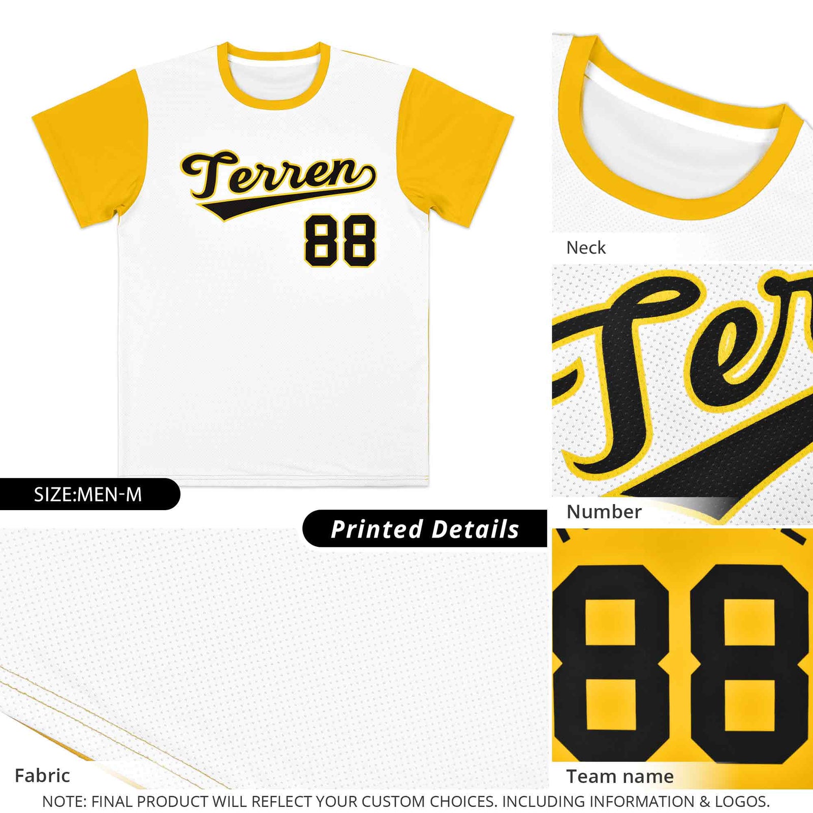 Custom Neon Green White Mesh Two Tone T-Shirt