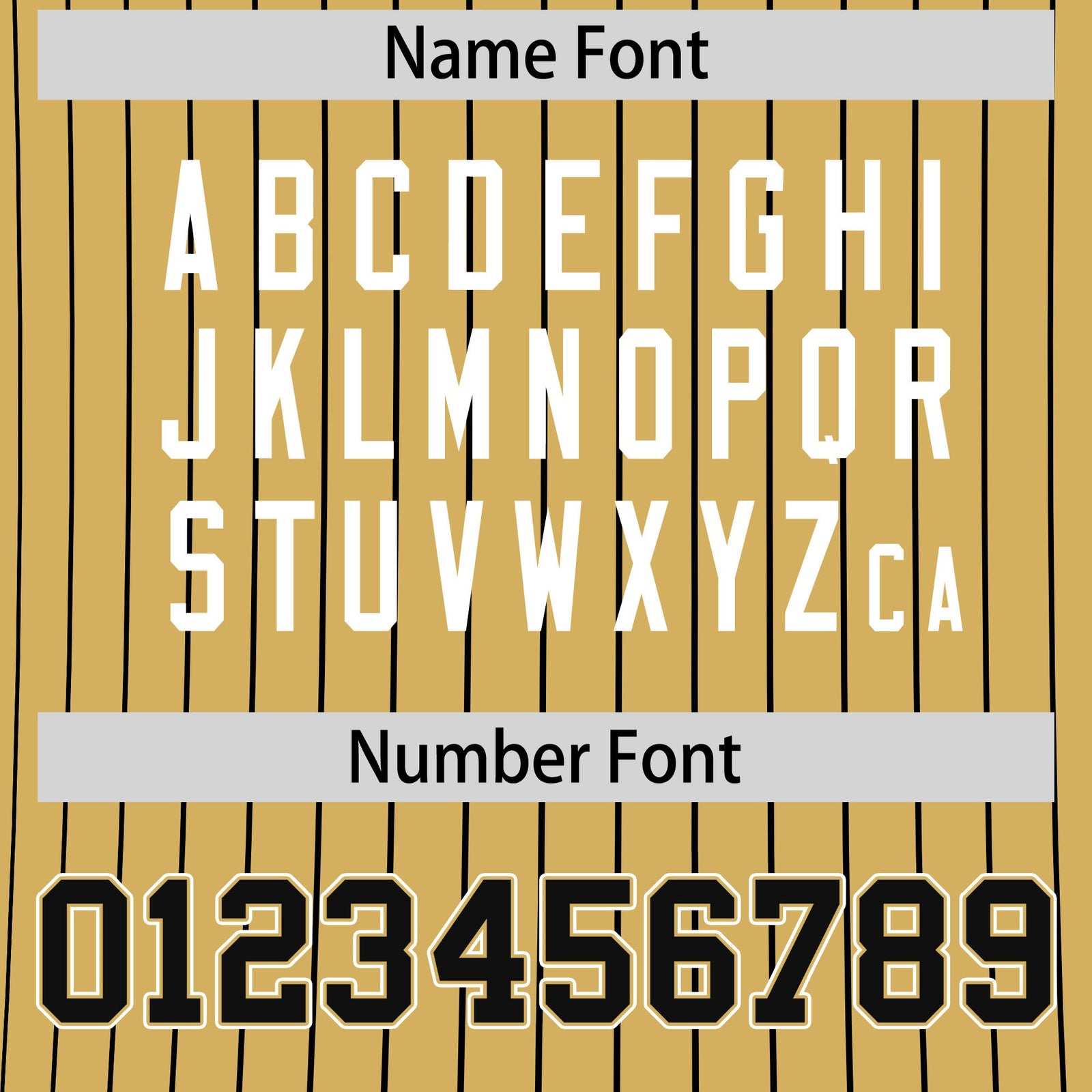 Custom Old Gold Black White Reversible Stripe Fashion T-shirt| KXKSHOP