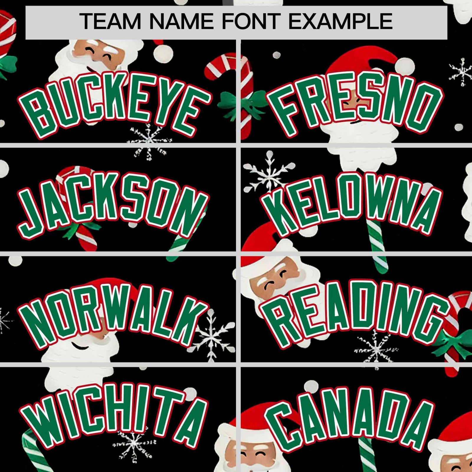 Custom Black Kelly Green Christmas Graffiti Pattern Athletic Full-Zip Hoodie