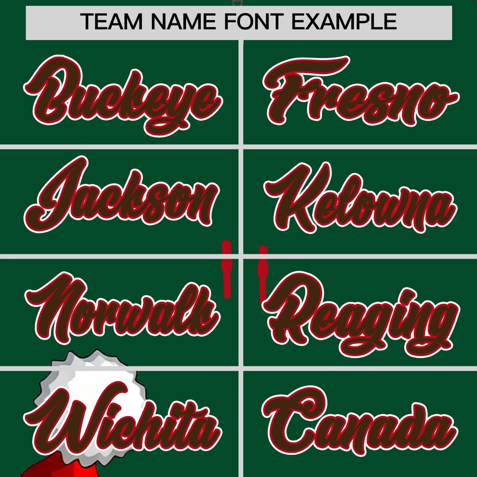 Custom Kelly Green Red Christmas Graffiti Pattern Athletic Full-Zip Hoodie