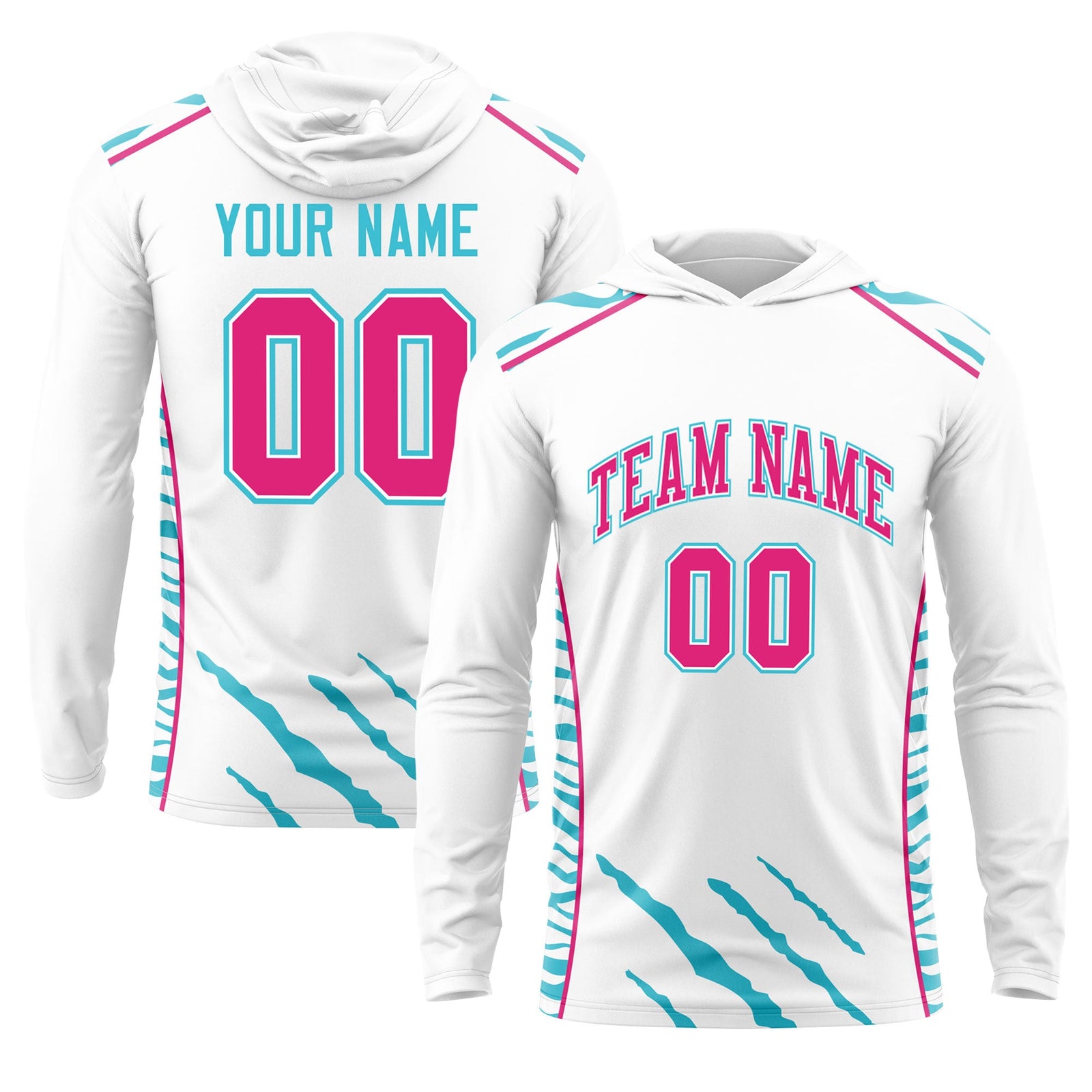 Custom White Basketball Shooting Shirt Performance Training Lightweight Hoodie| KXKSHOP