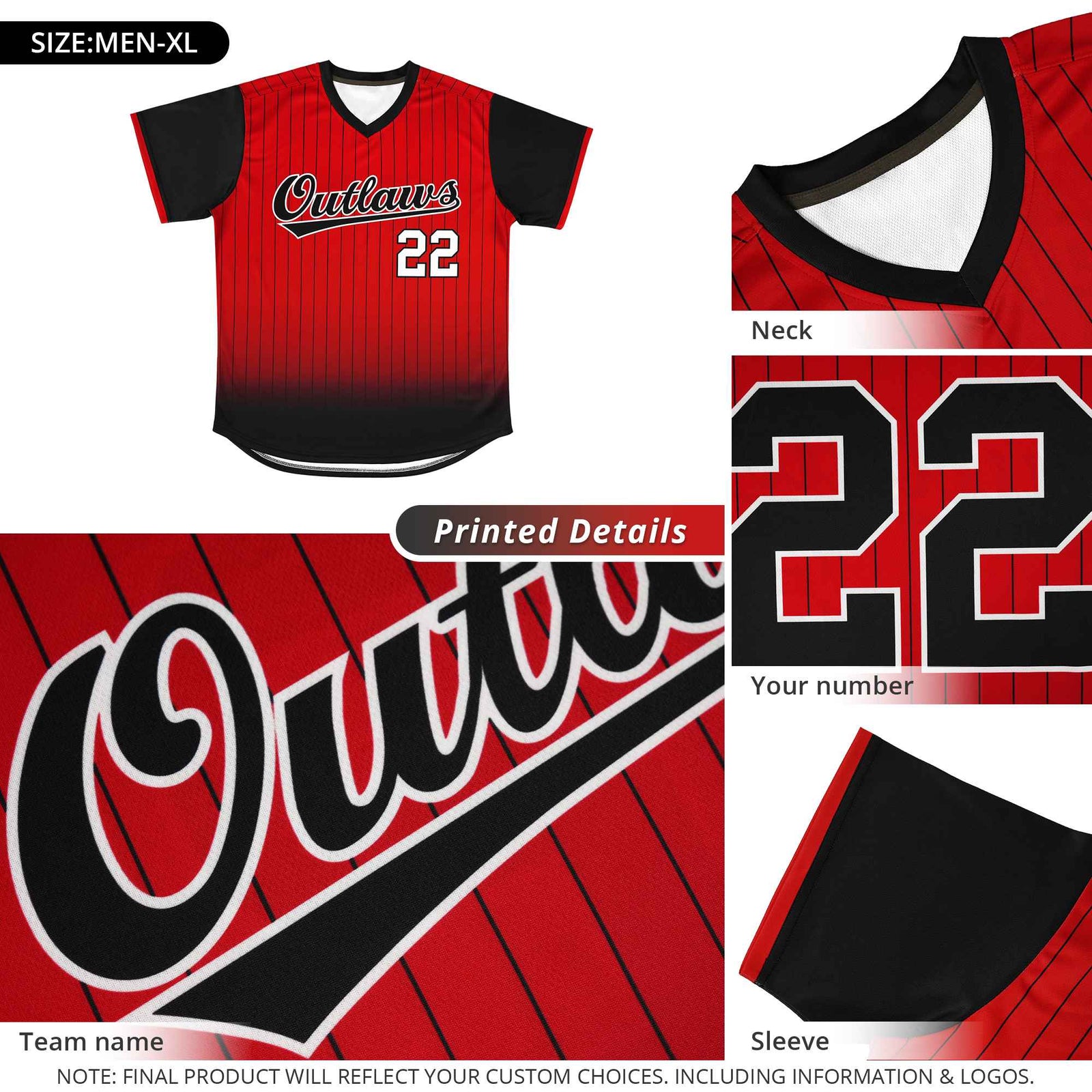 Custom Yellow Royal-White Gradient Fashion Authentic Pullover Pinstripe Baseball Jersey