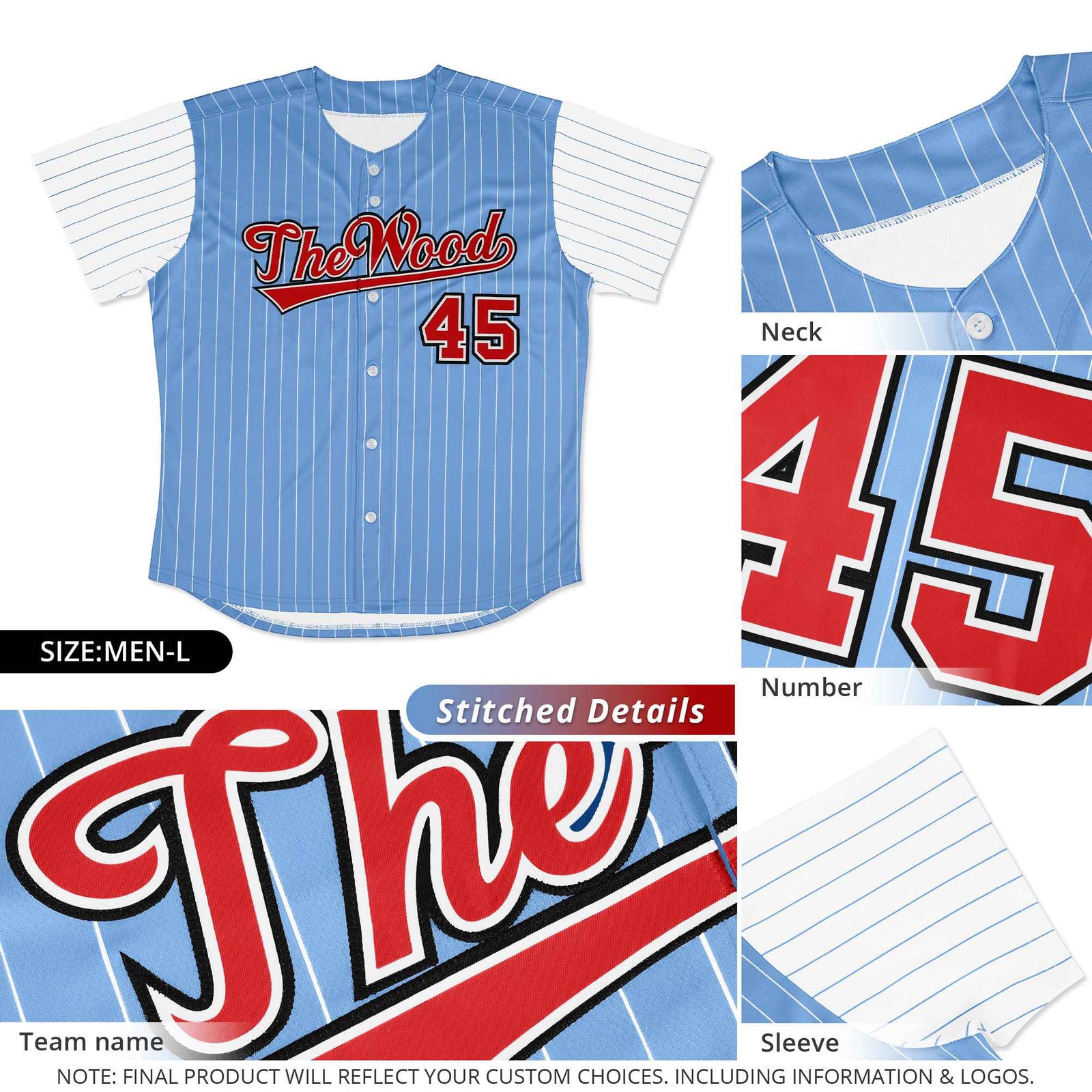 Custom Gray Black-White Stripe Fashion Raglan Sleeves Authentic Baseball Jersey