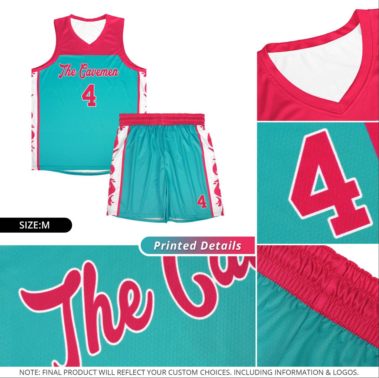 Custom Royal Side Pattern Sports Uniform Basketball Jersey