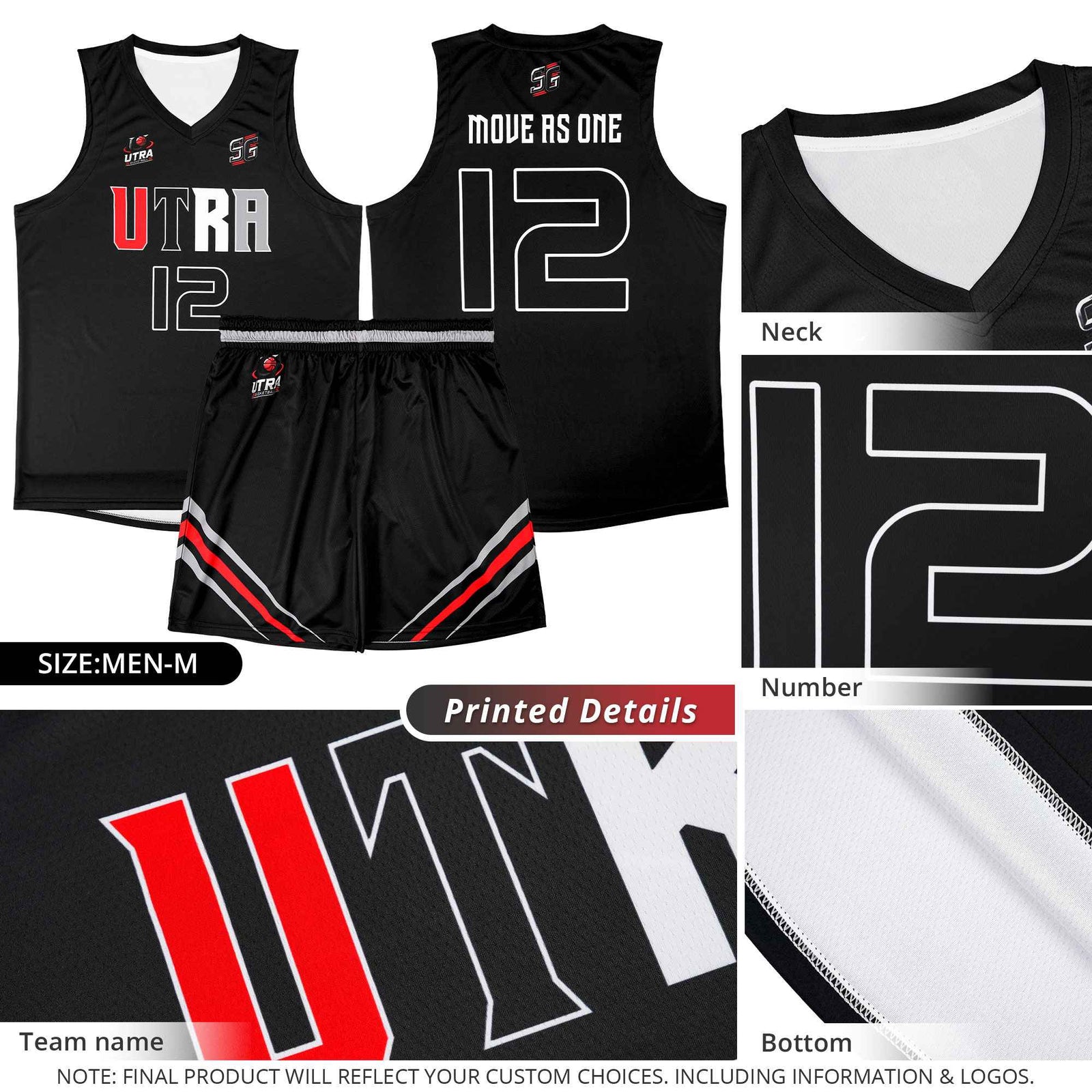 Custom White Black Classic Sets Mesh Basketball Jersey