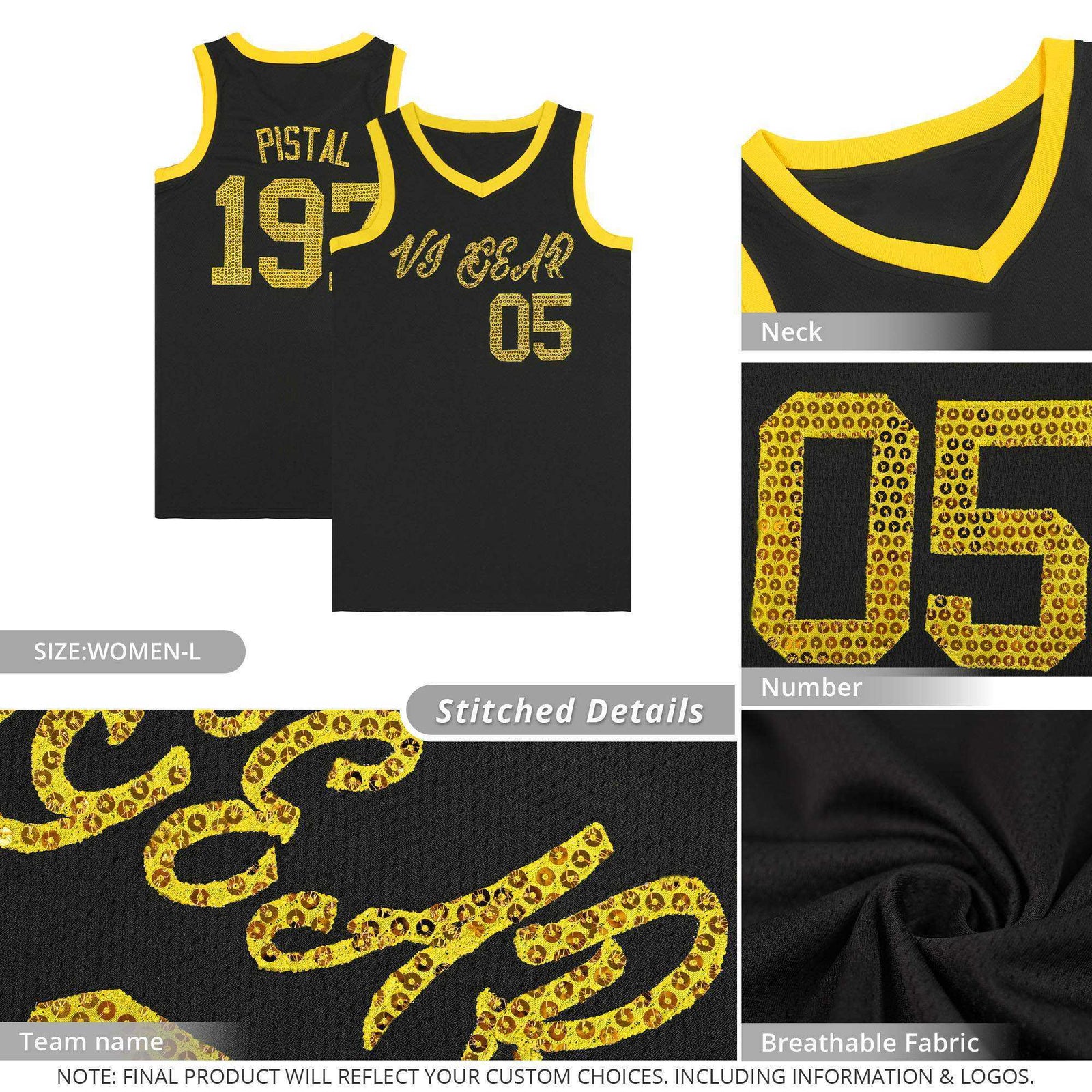 Custom Royal Black Women Basketball Jersey Dress