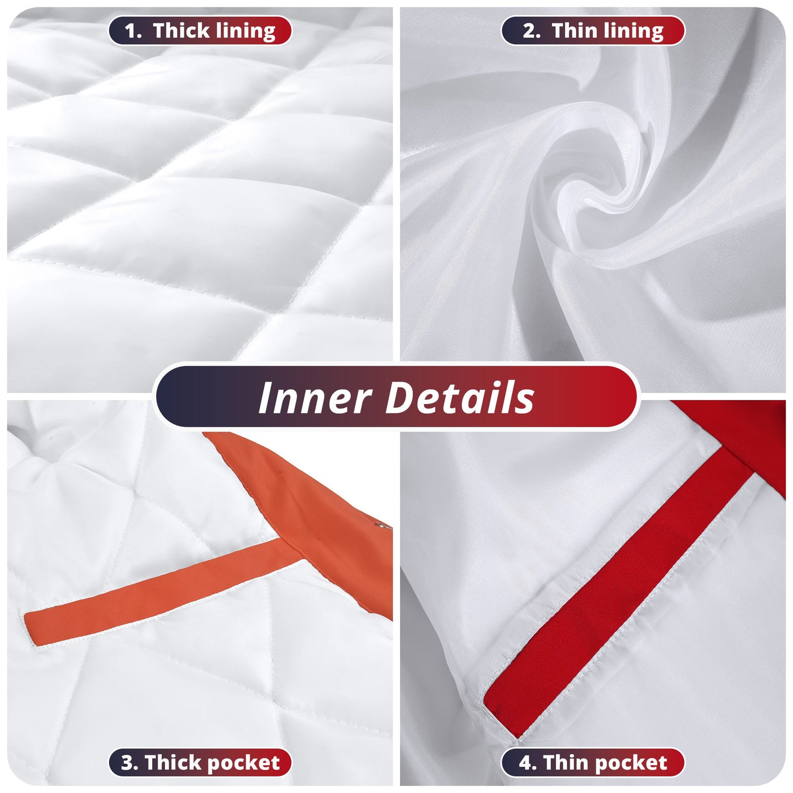 Custom Gray Red-White Varsity Full-Snap Plaid Pattern Letterman Baseball Jacket