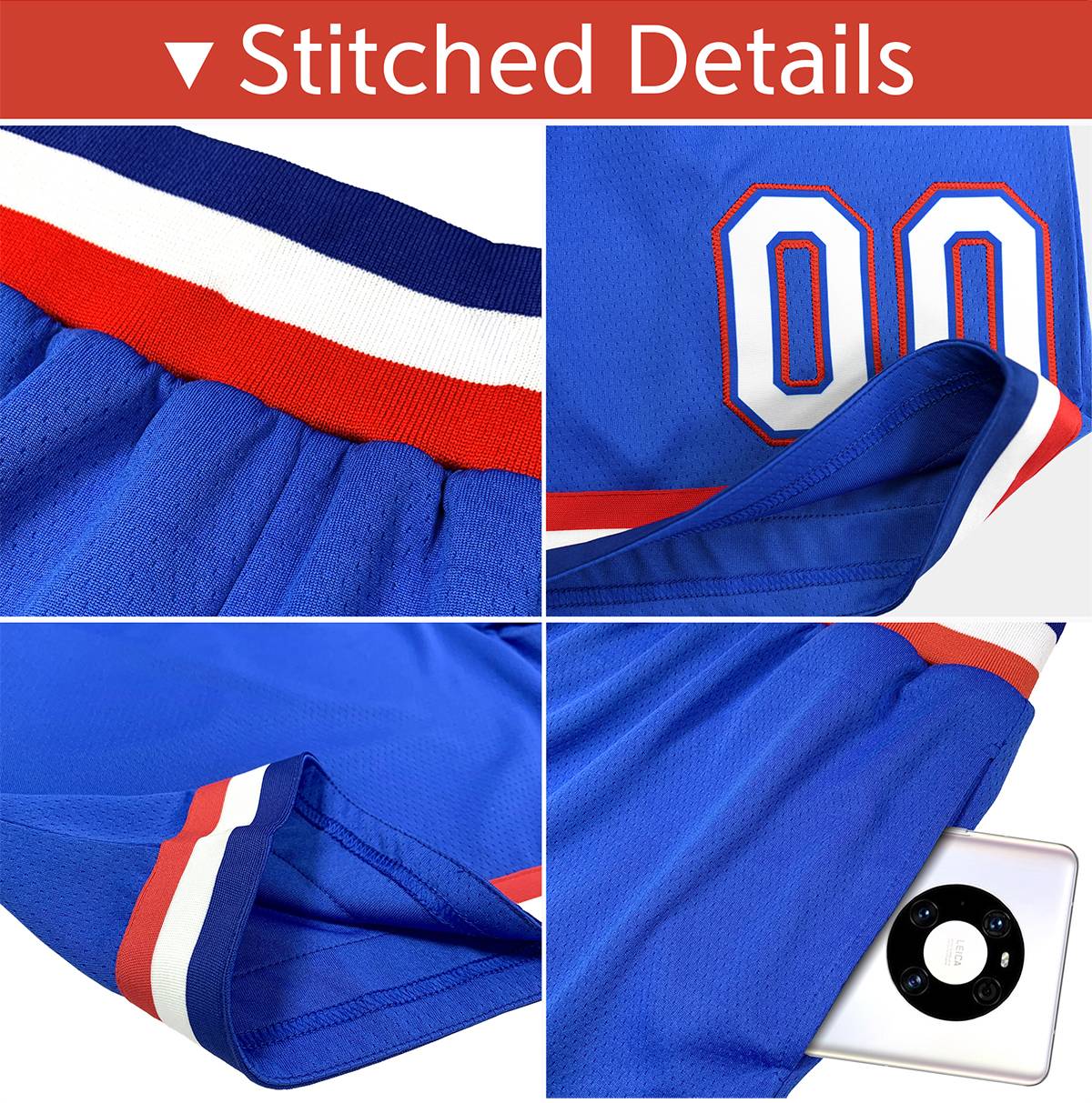 Custom Blue Pink Yellow Gradient Fashion Basketball Shorts