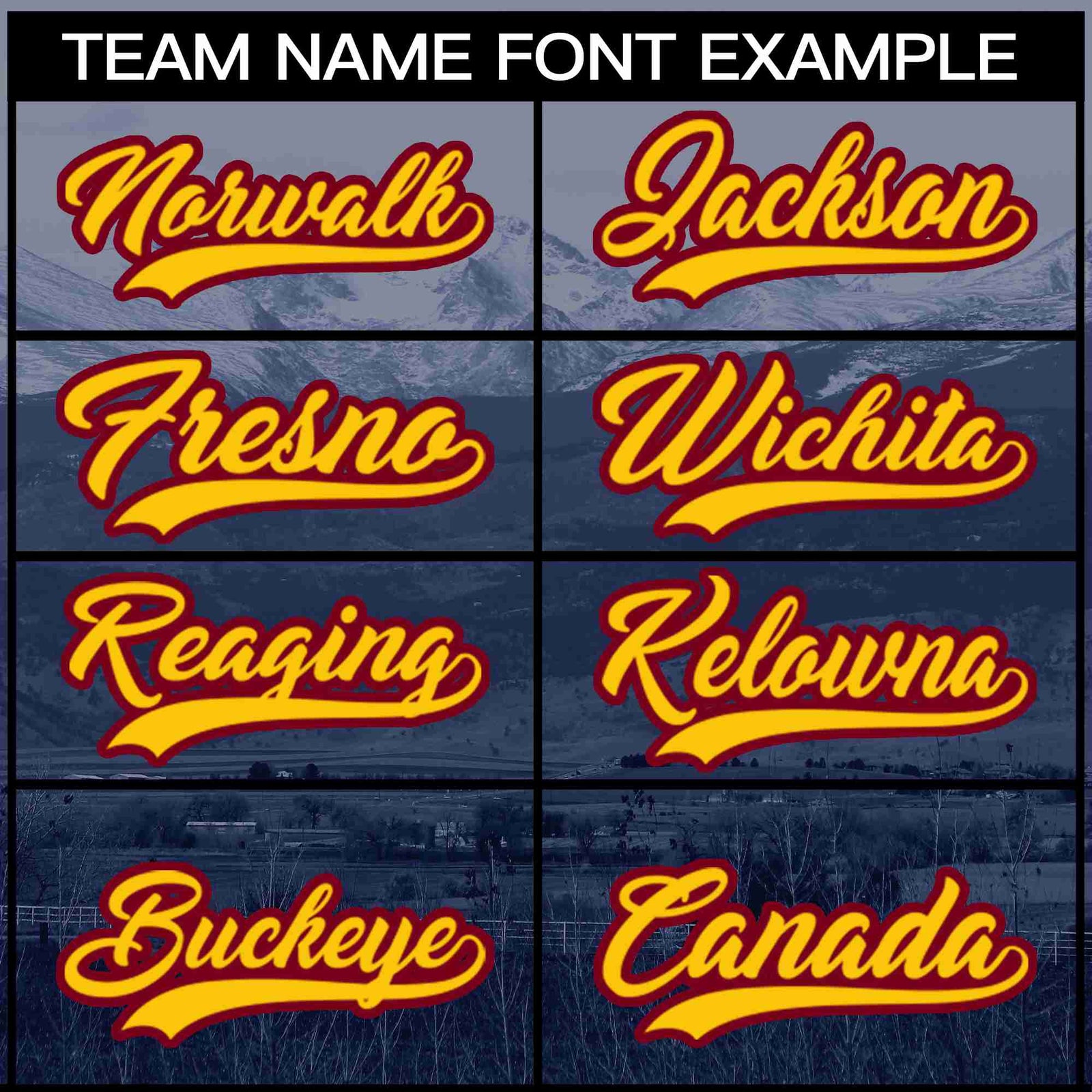 Custom Navy Yellow-Crimson Denver City Skyline Baseball Jersey