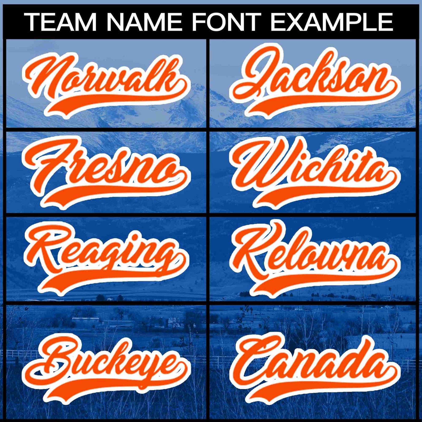 Custom Royal Orange-White Denver City Skyline Baseball Jersey
