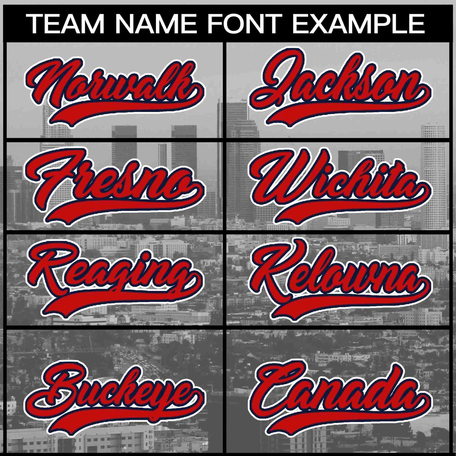 Custom Gray Red-Navy Los Angeles City Skyline Baseball Jersey
