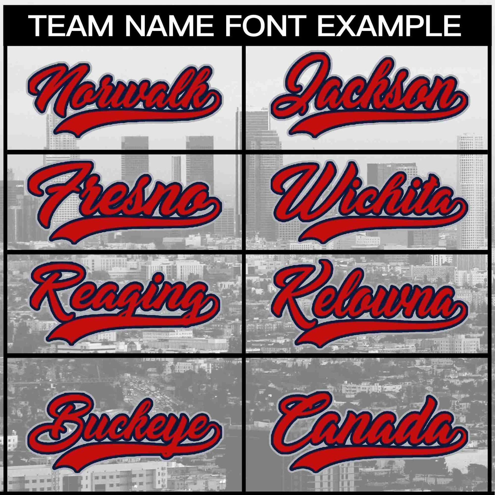 Custom White Red-Navy Los Angeles City Skyline Baseball Jersey