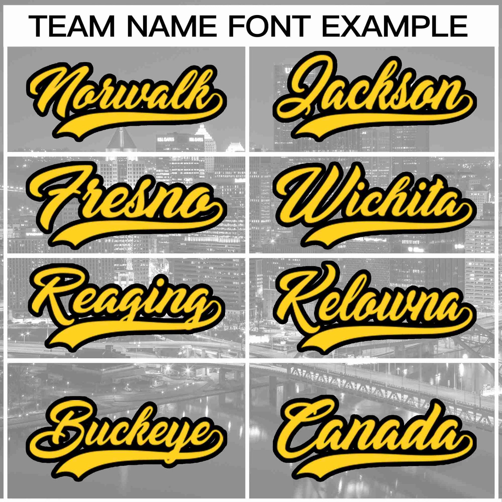 Custom White Yellow-Black Pittsburgh City Skyline Baseball Jersey