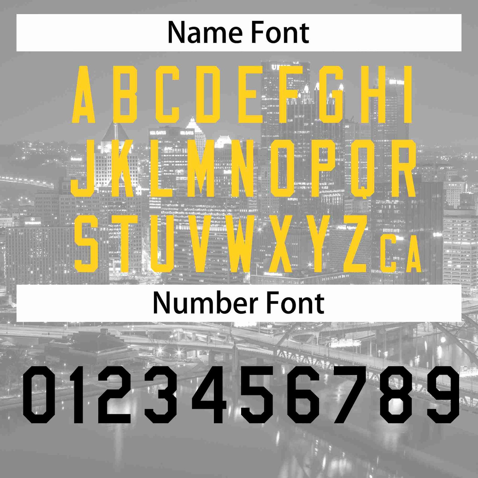 Custom White Yellow-Black Pittsburgh City Skyline Baseball Jersey