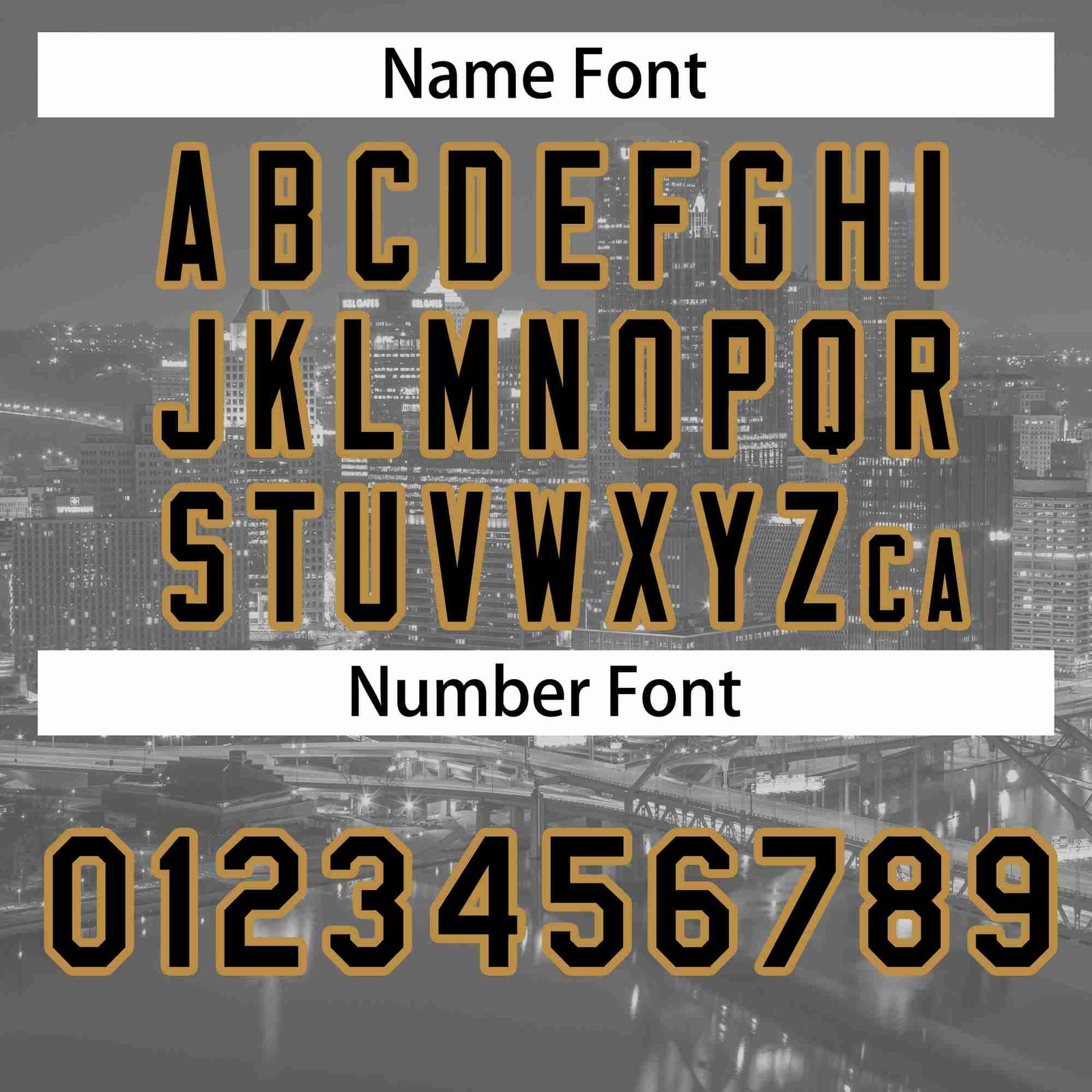 Custom Gray Black-Old Gold Pittsburgh City Skyline Baseball Jersey