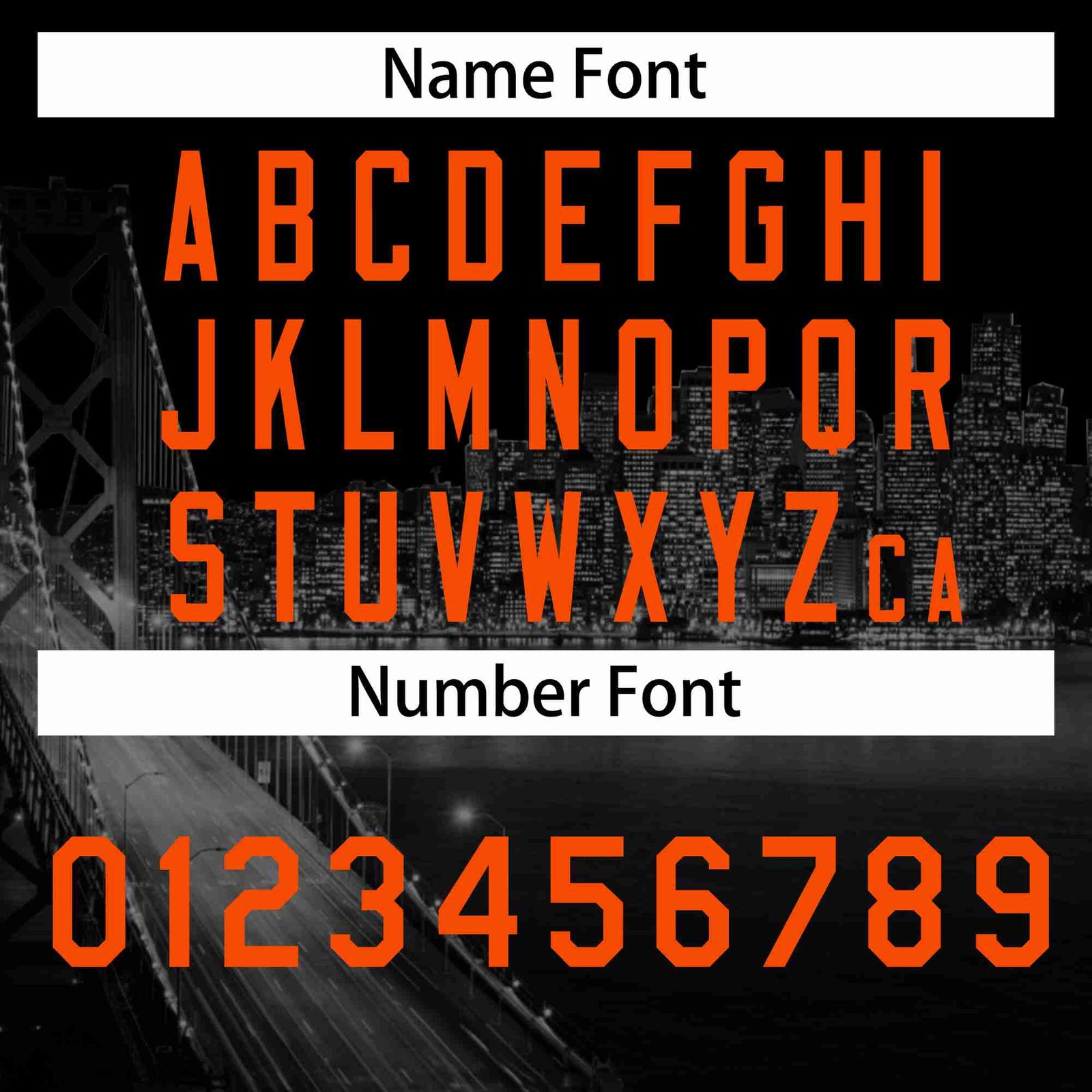Custom Black Orange-Black San Francisco City Skyline Baseball Jersey