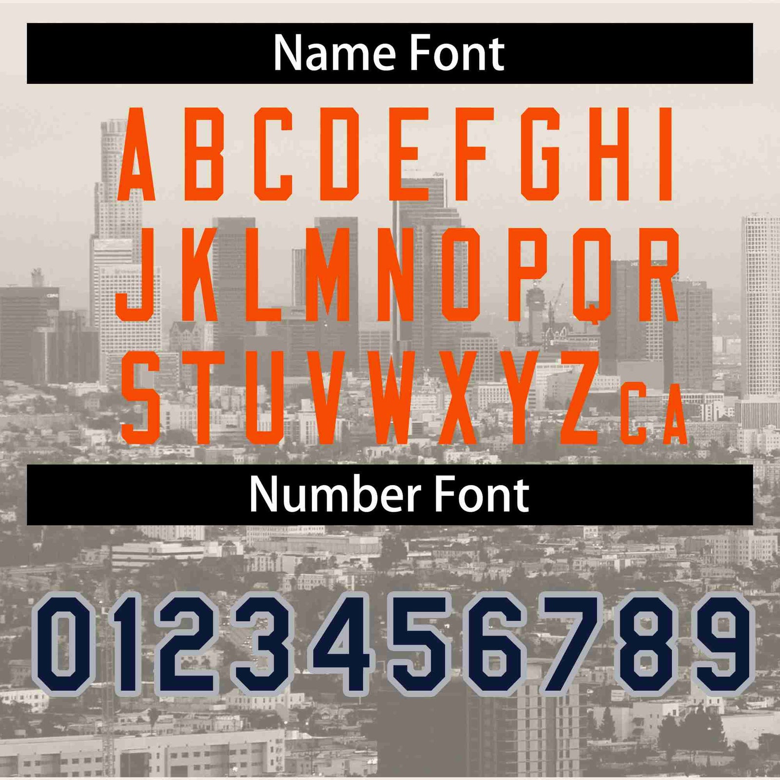 Custom Cream Orange-Khaki Los Angeles City Skyline Baseball Jersey