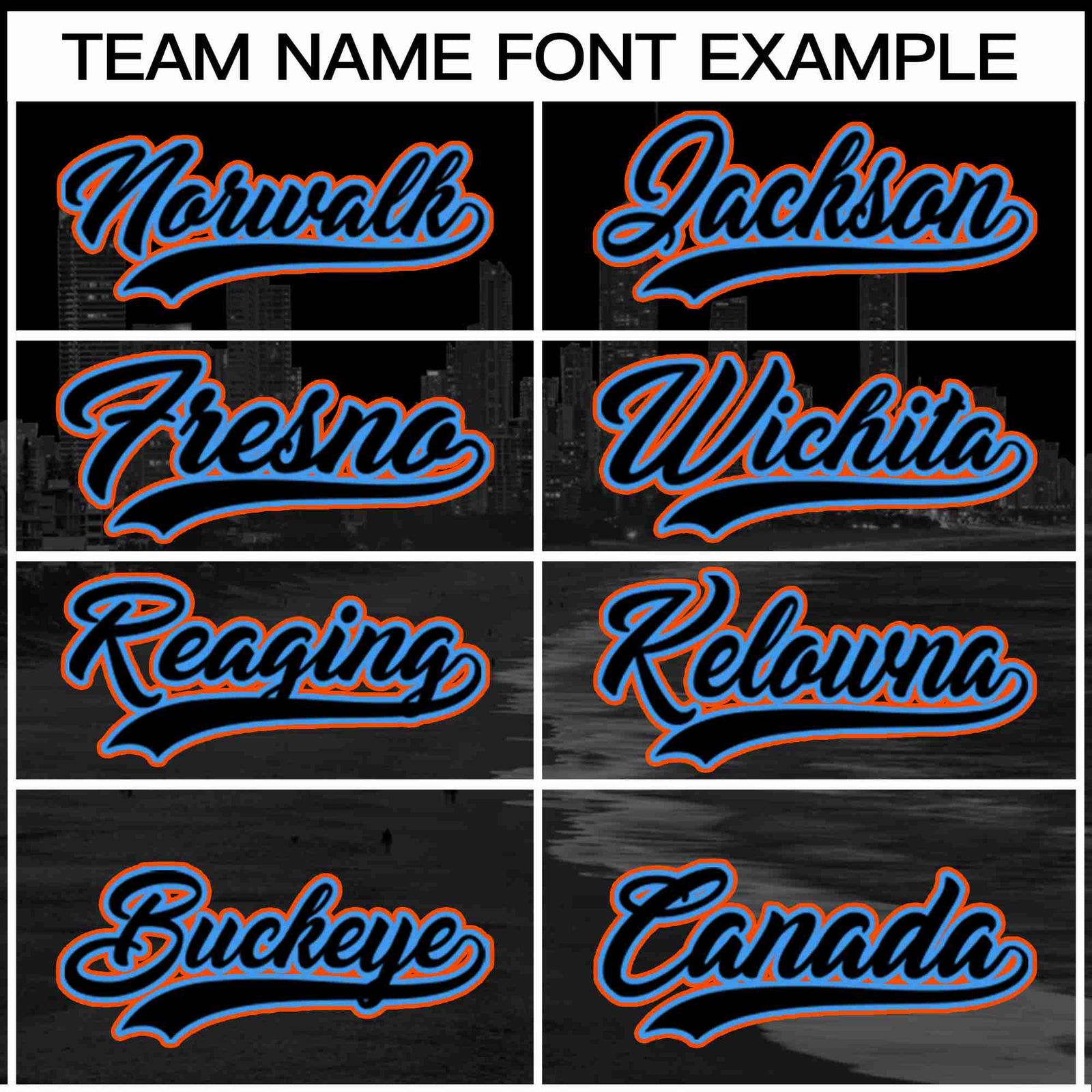 Custom Black Black-Powder Blue Miami City Skyline Baseball Jersey